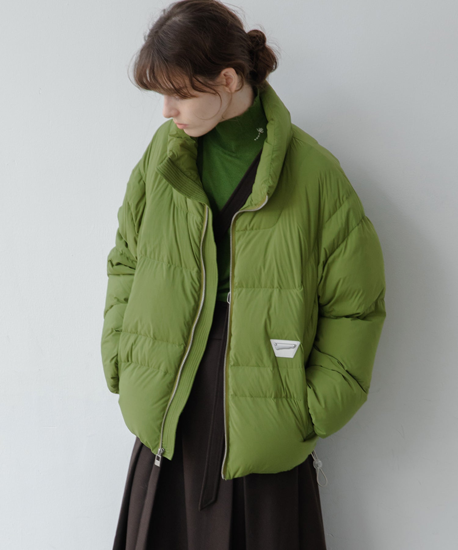 color volume down jacket 