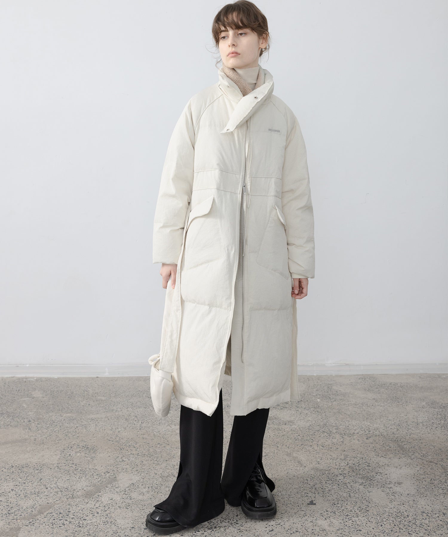 Oversilhouette long volume down coat 