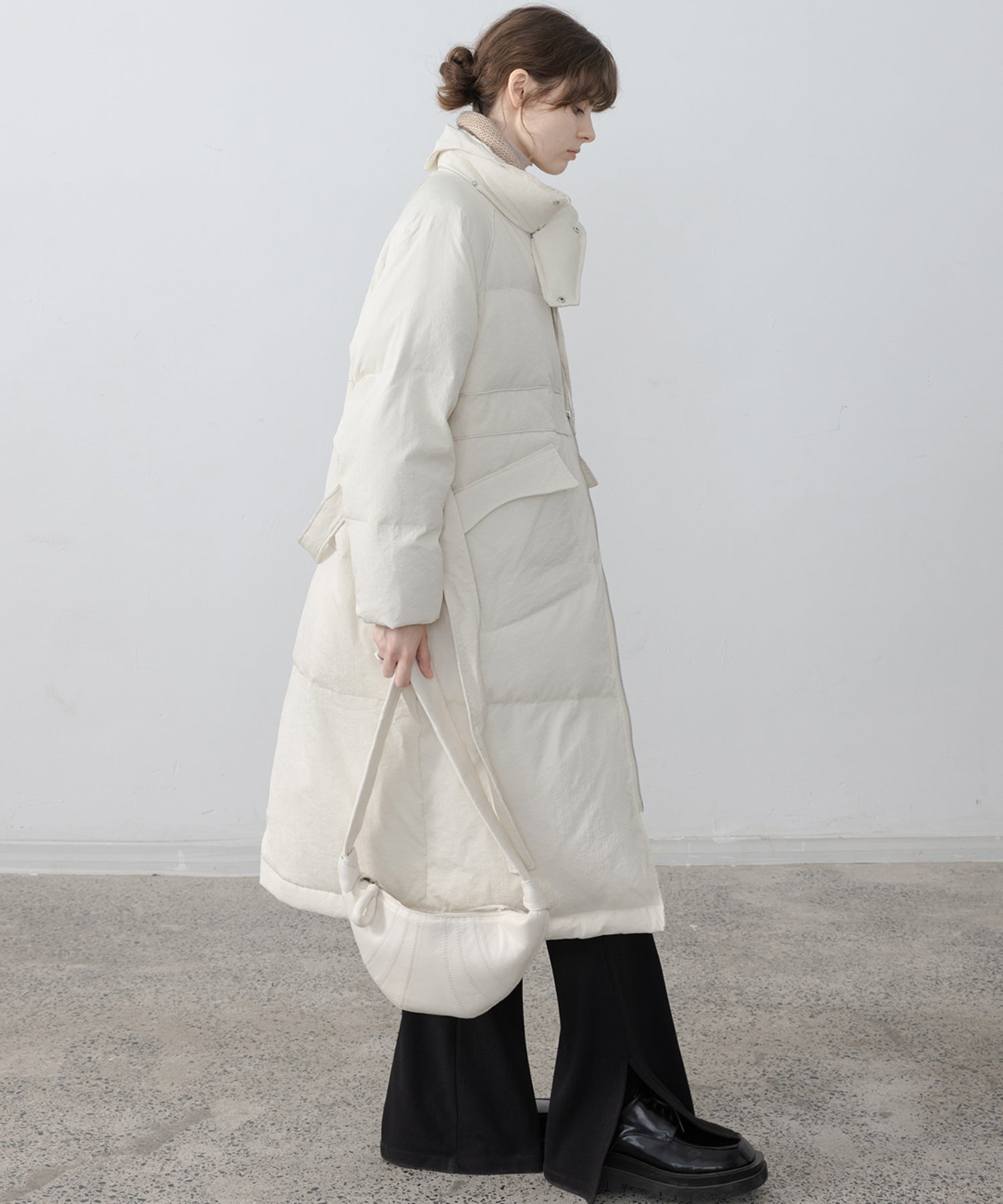 Oversilhouette long volume down coat 