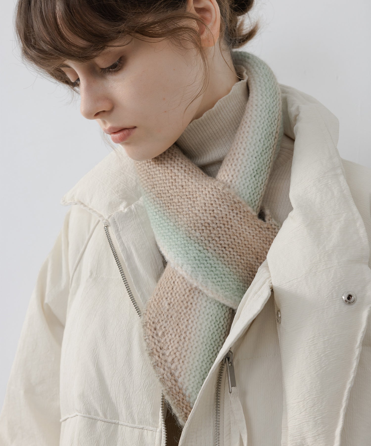Oversilhouette long volume down coat 
