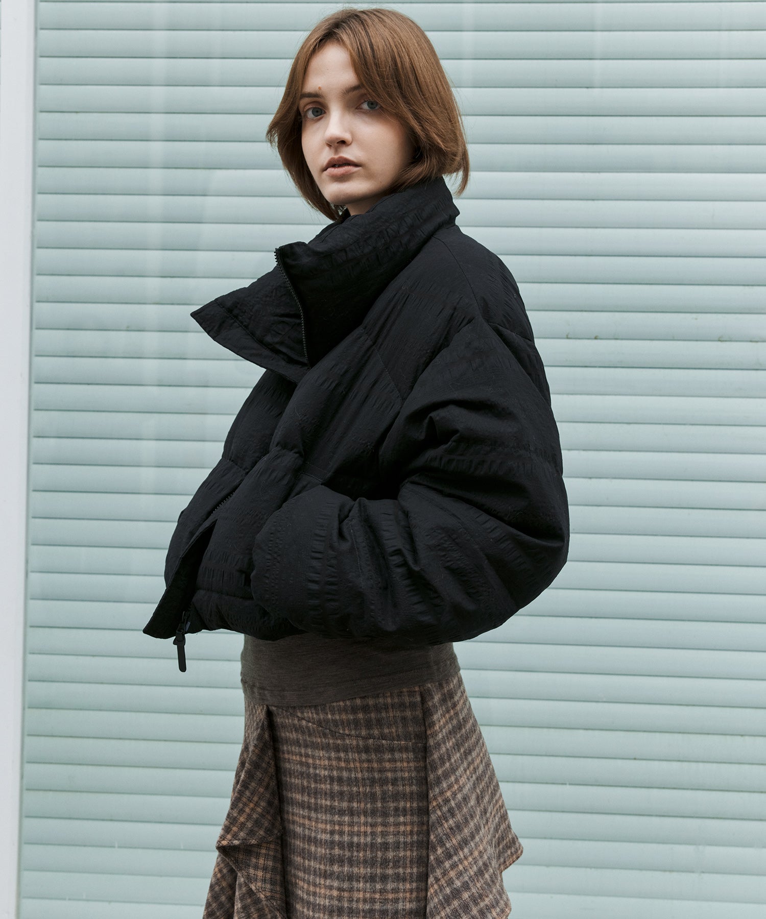 Textured Lightweight Down Jacket