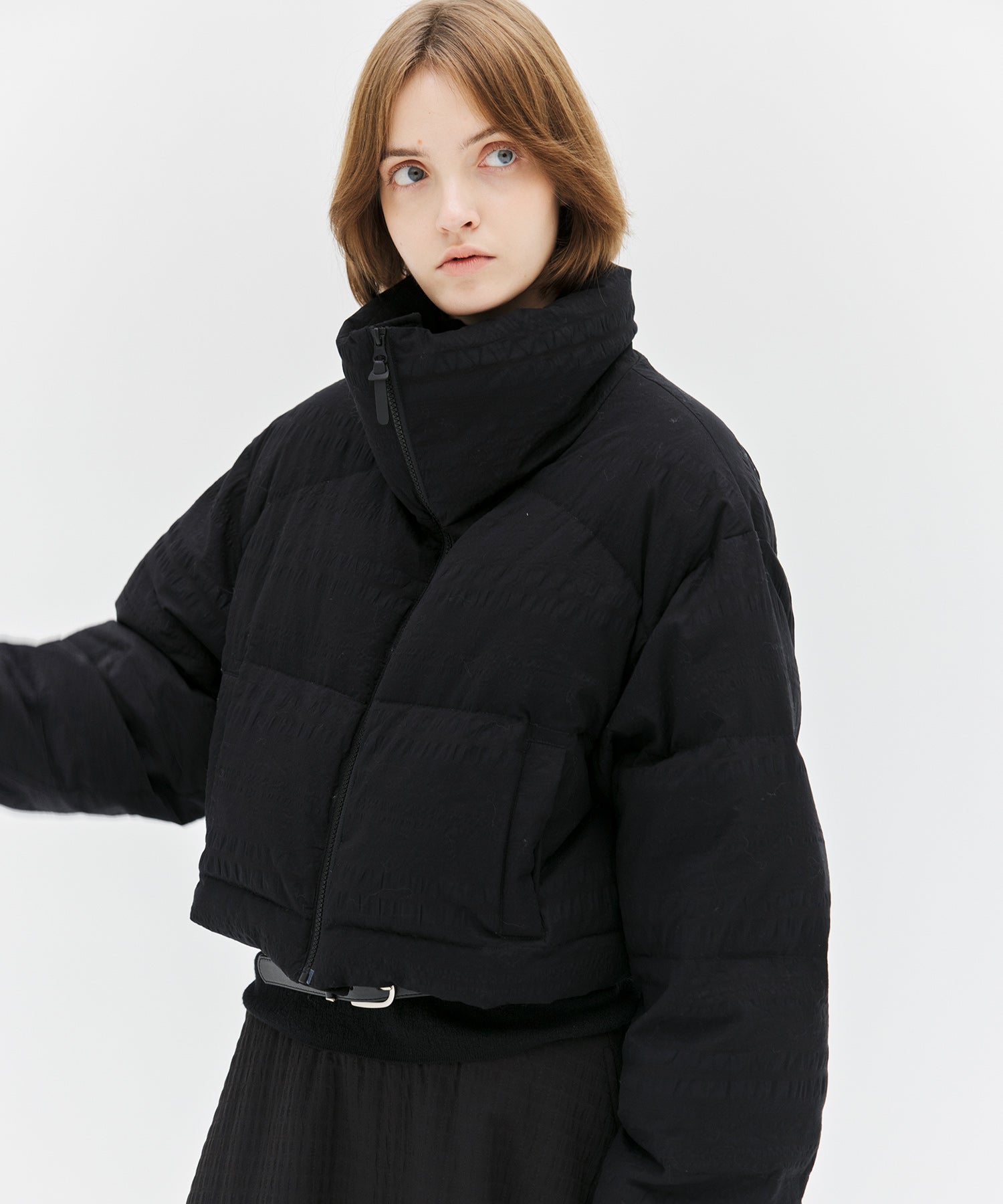 Textured Lightweight Down Jacket