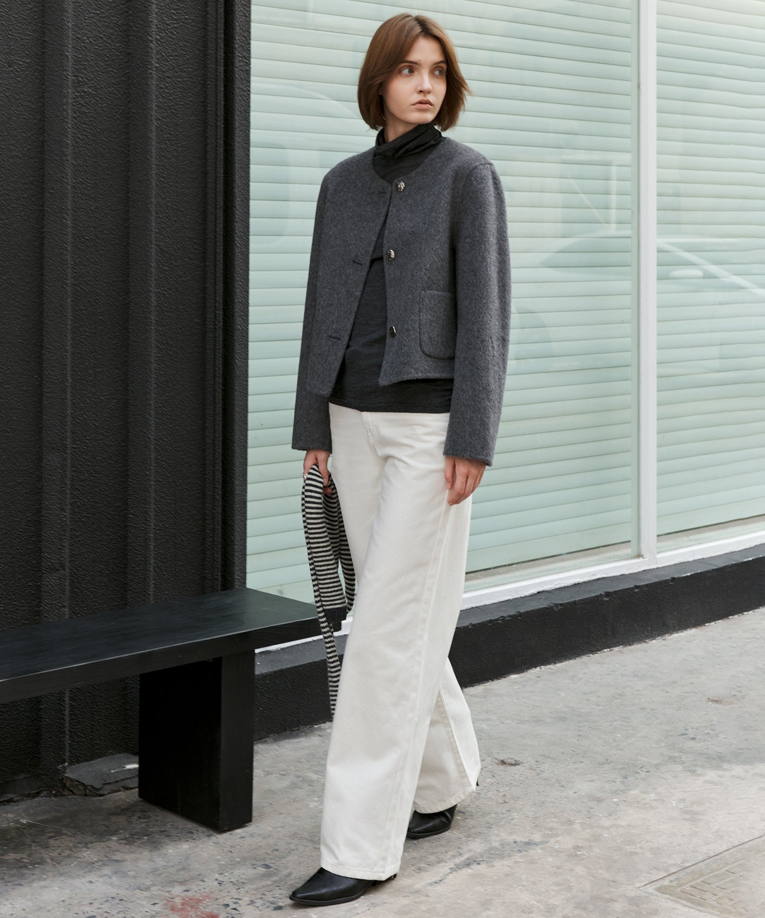 Classic Wool Handmade Short Coat