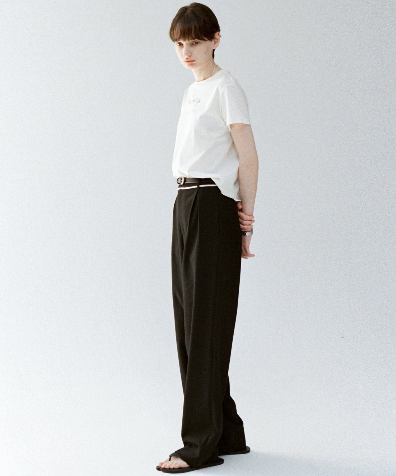 Mid-Rise Tapered Trousers