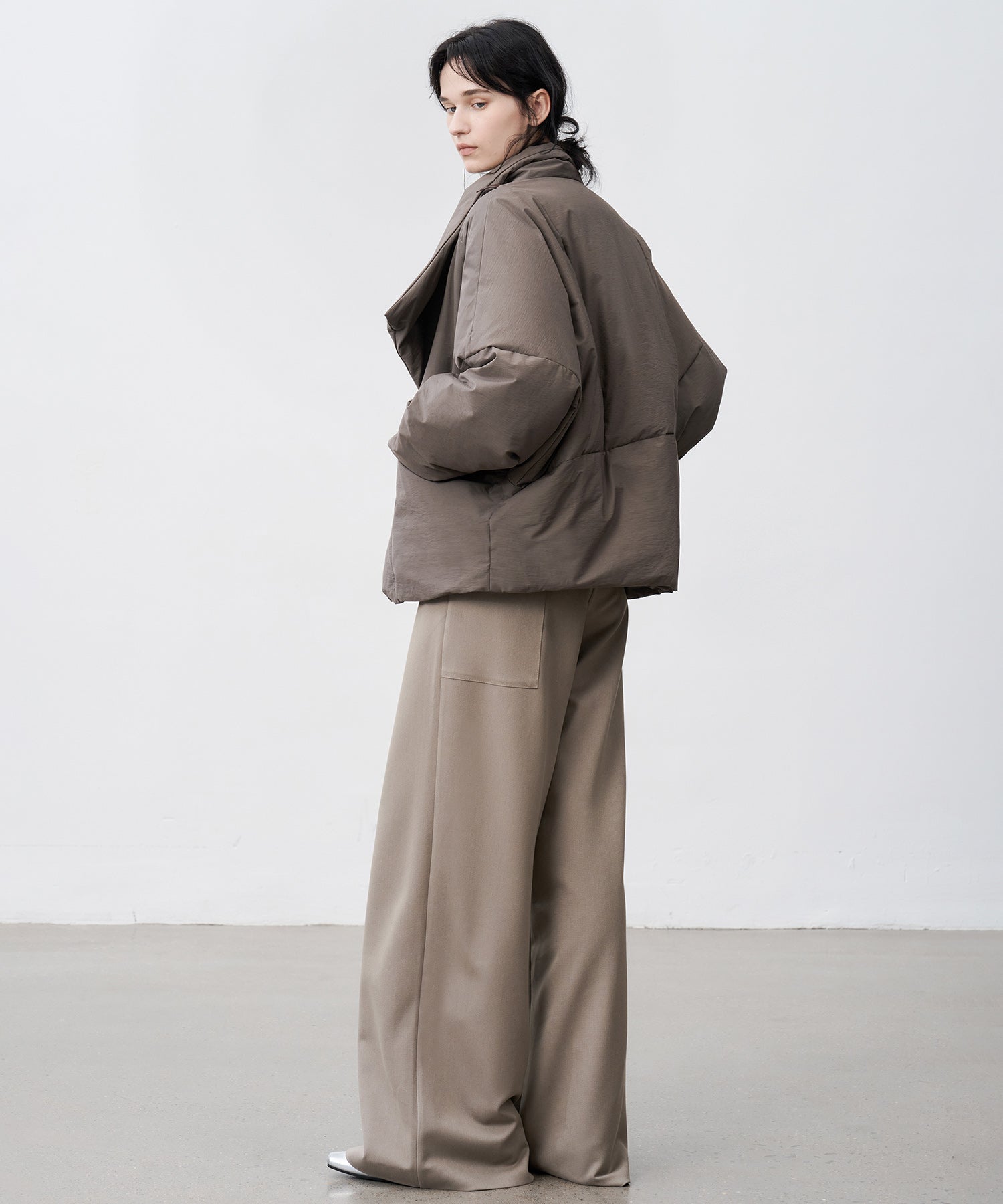 Deconstructed Wrap Down Oversized Coat