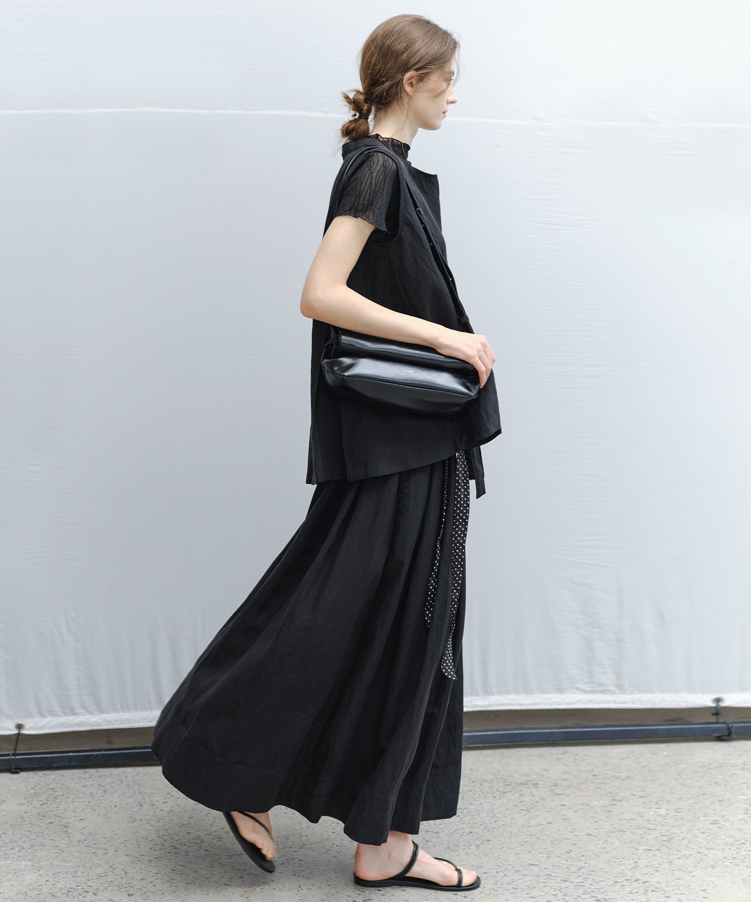 Flared Long Skirt