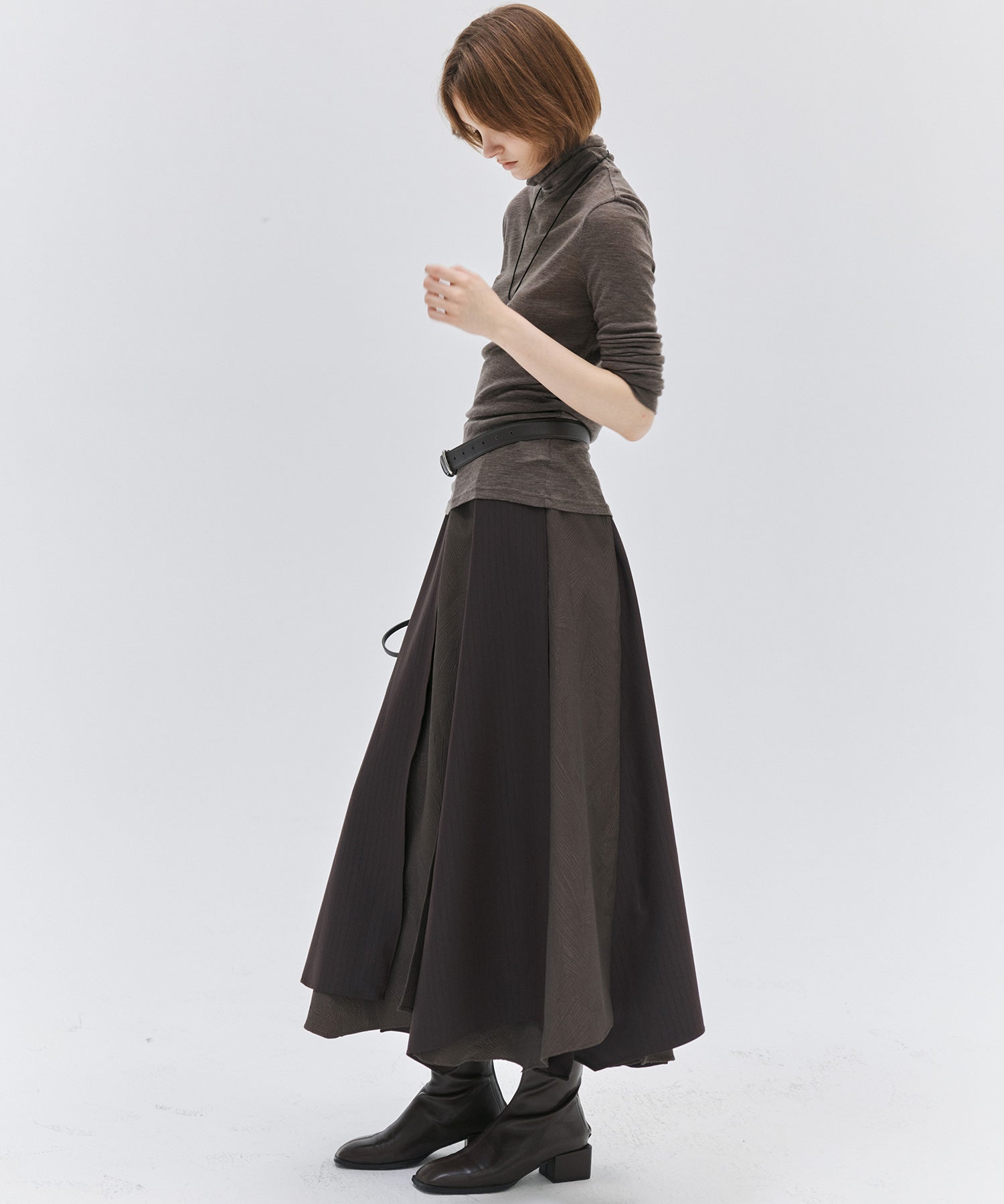 Ｄrawer【新品未使用】Aライン スカート Deconstructed Multi-Panel A-Line Skirt(デコンストラクション