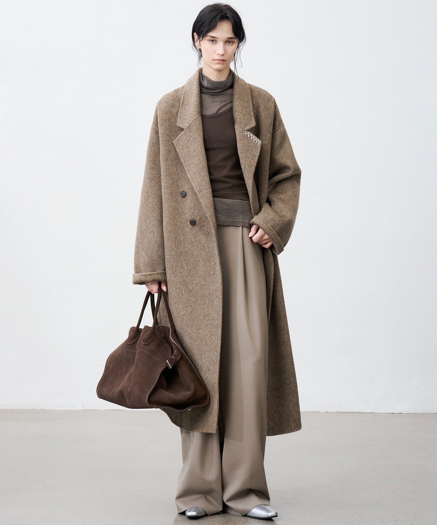 Straight Wide-Leg Trousers