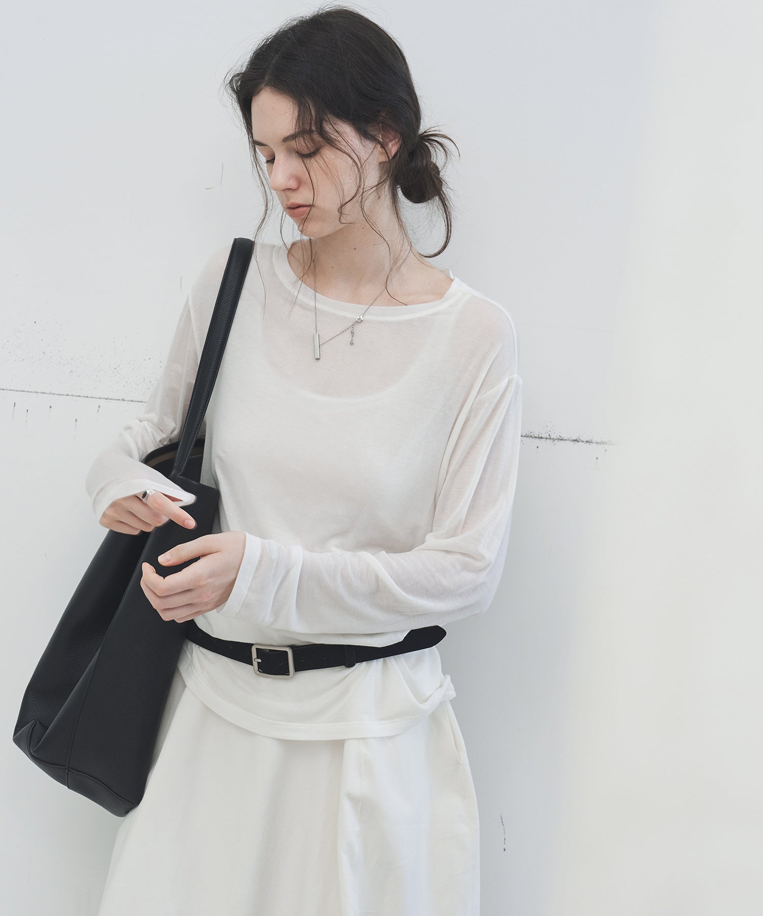 Sheer Loose-Fit Long Sleeve Tee – Lightweight Layering Top