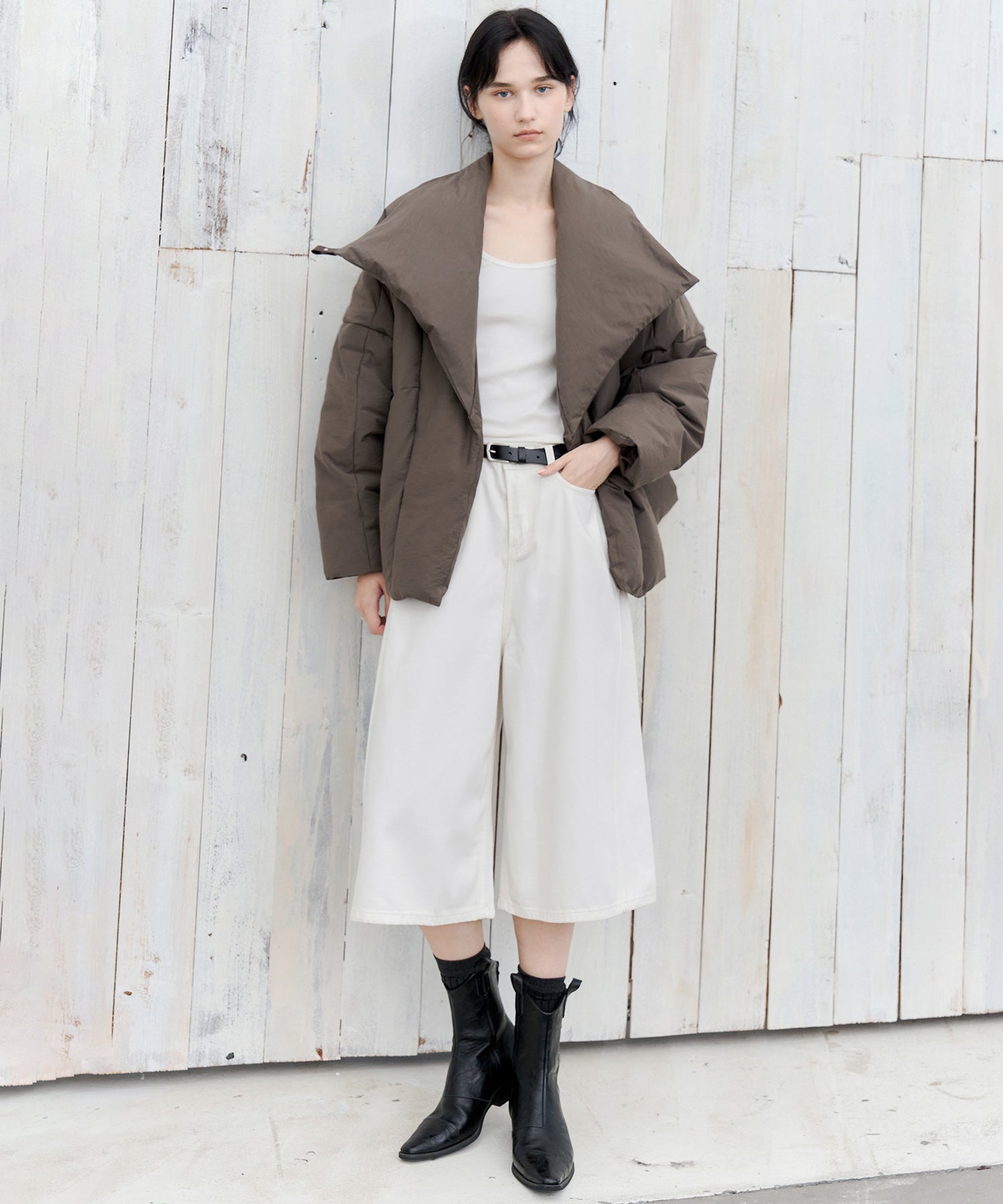 Deconstructed Wrap Down Oversized Coat