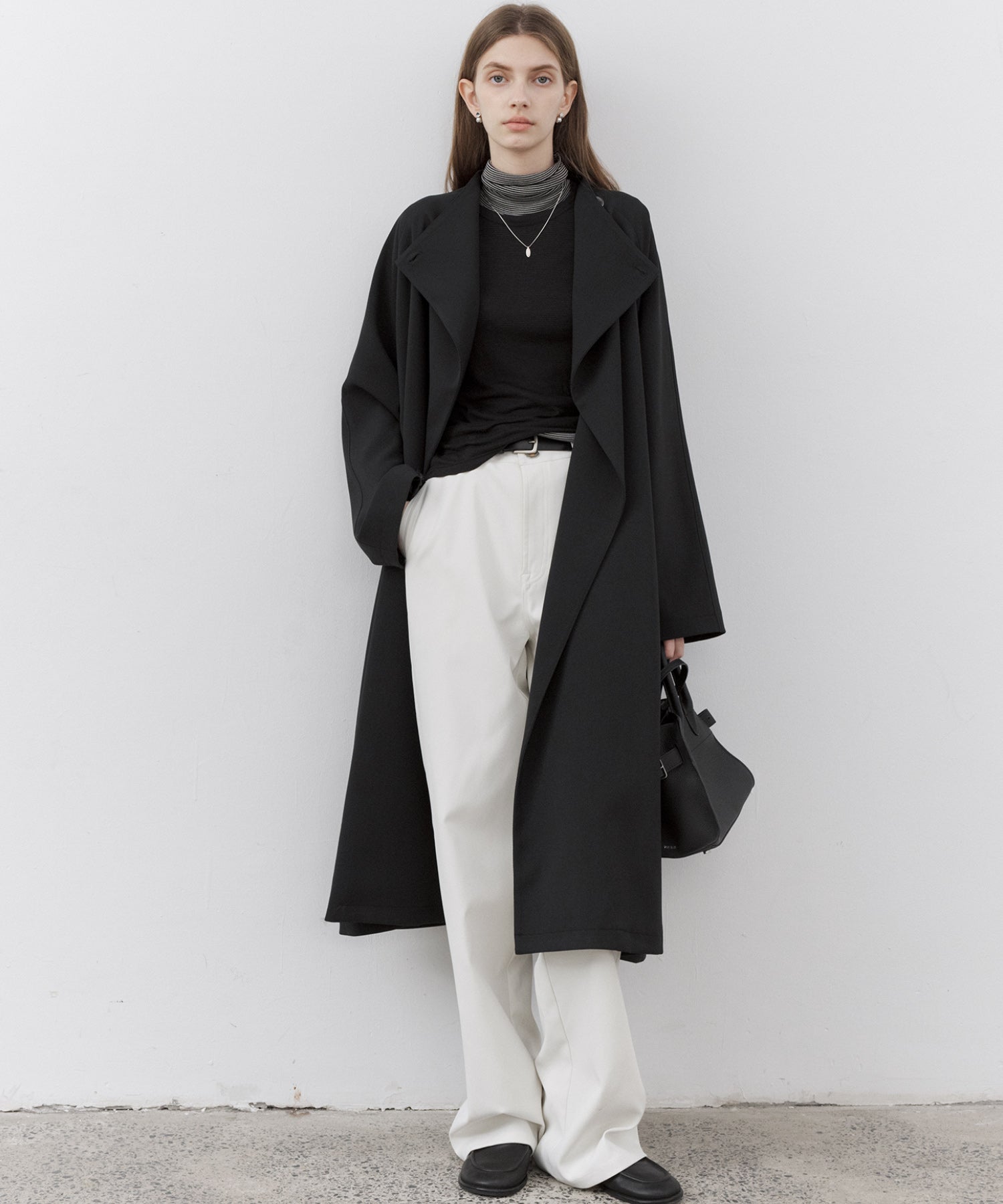 Classic White Straight-Leg Pants