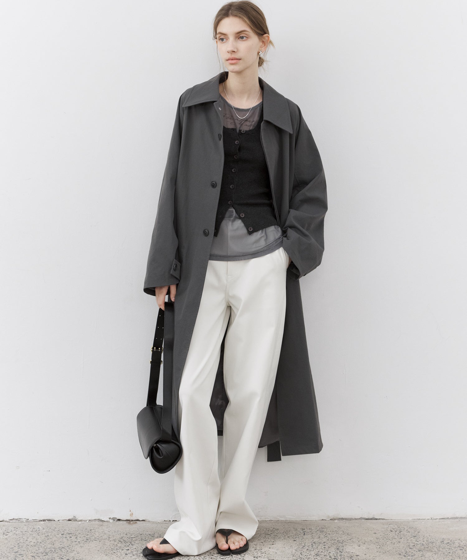 Classic White Straight-Leg Pants