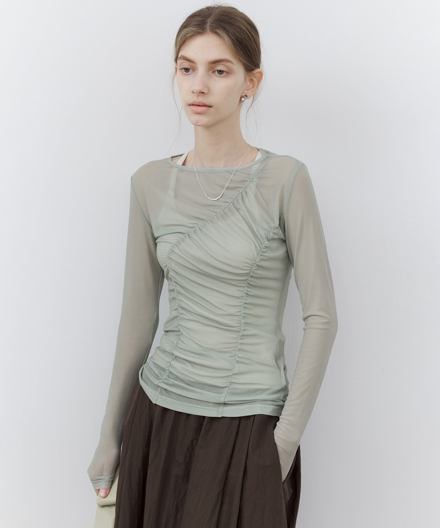 Gather Sheer Tops