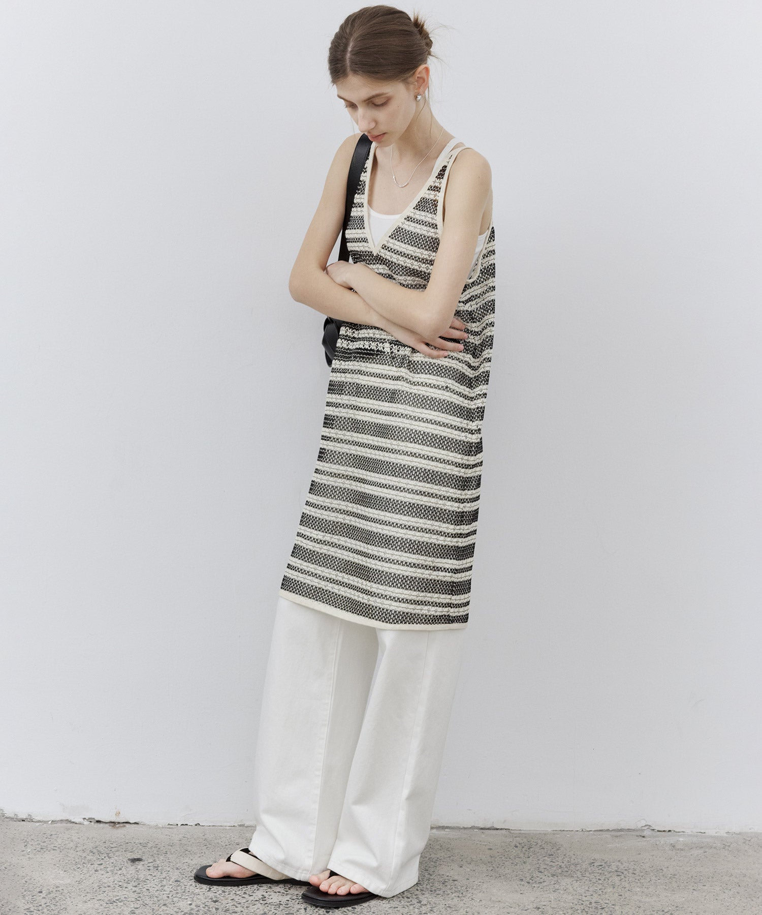Crochet-Knit See-Through Tunic