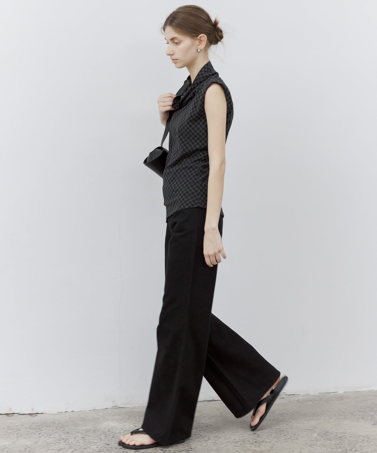 Asymmetrical Hem Drape Top