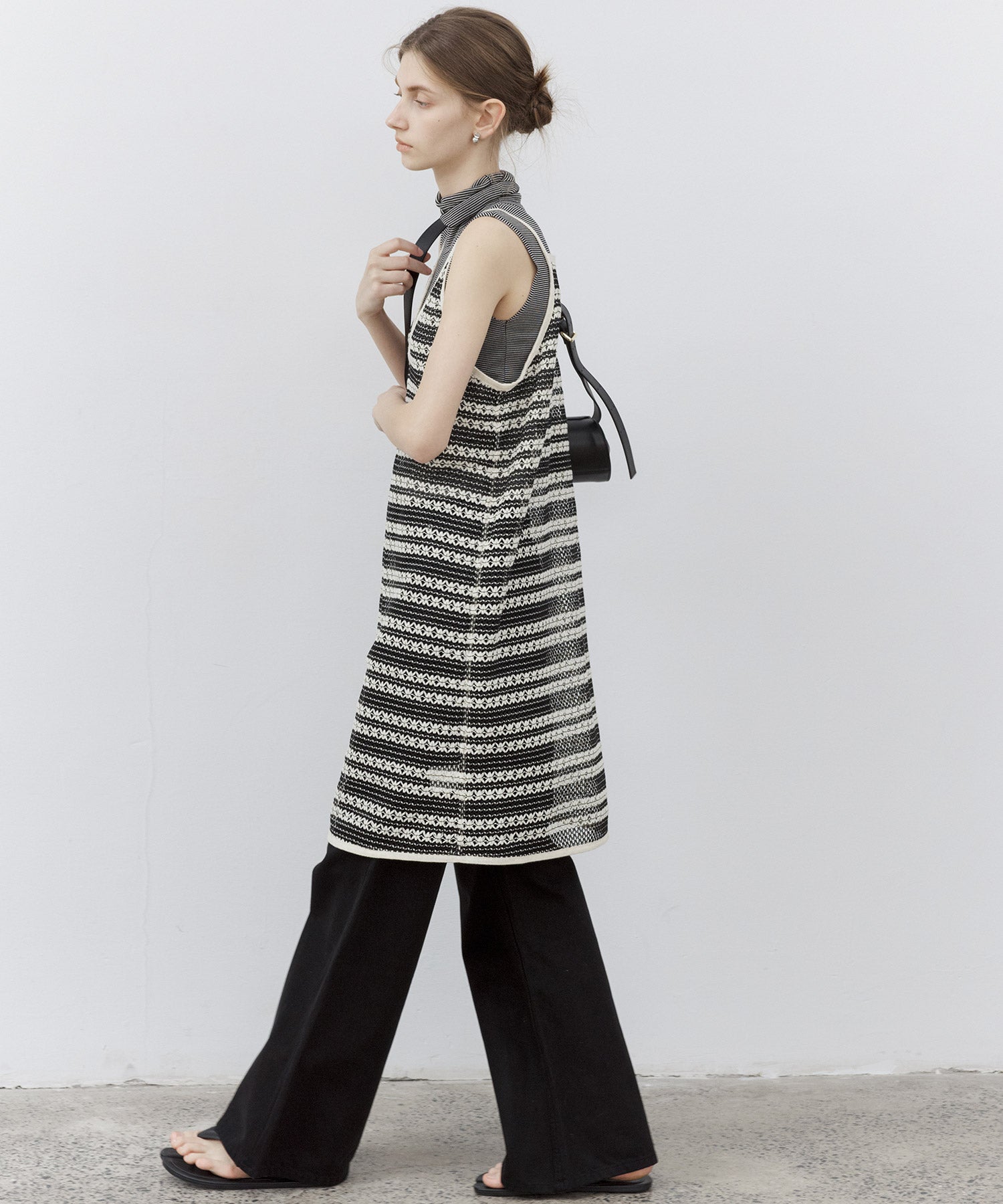 Crochet-Knit See-Through Tunic