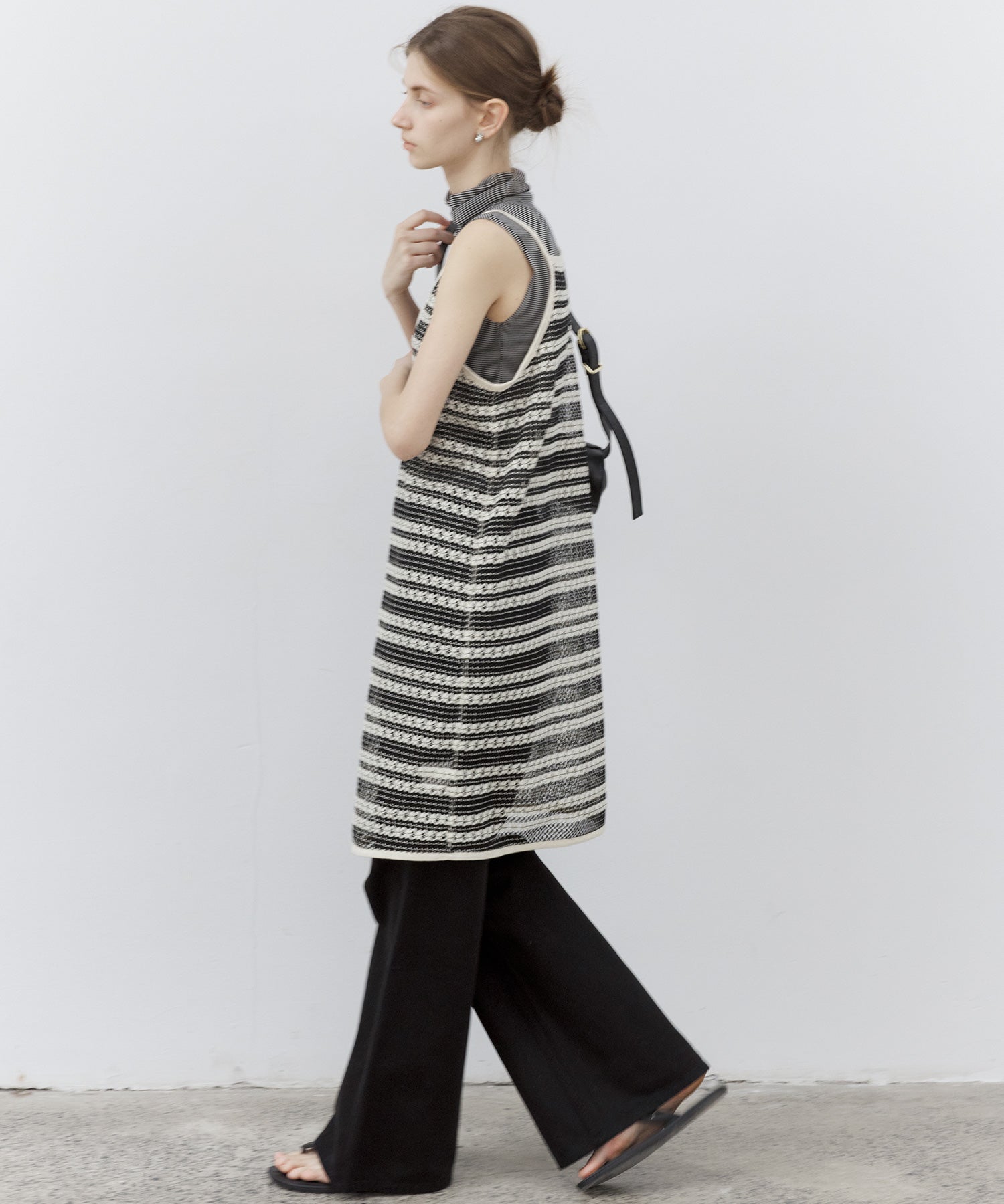 Crochet-Knit See-Through Tunic