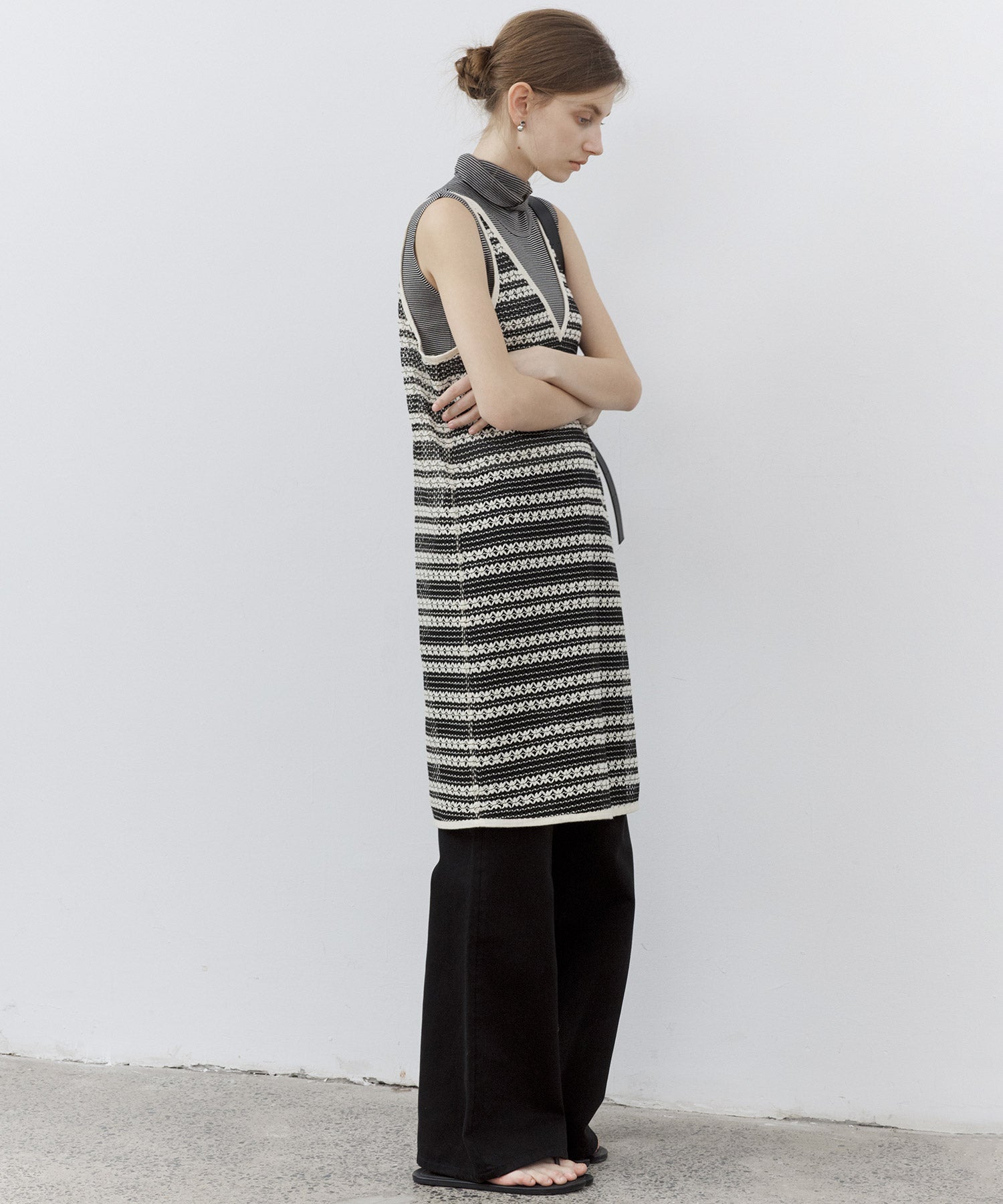 Crochet-Knit See-Through Tunic
