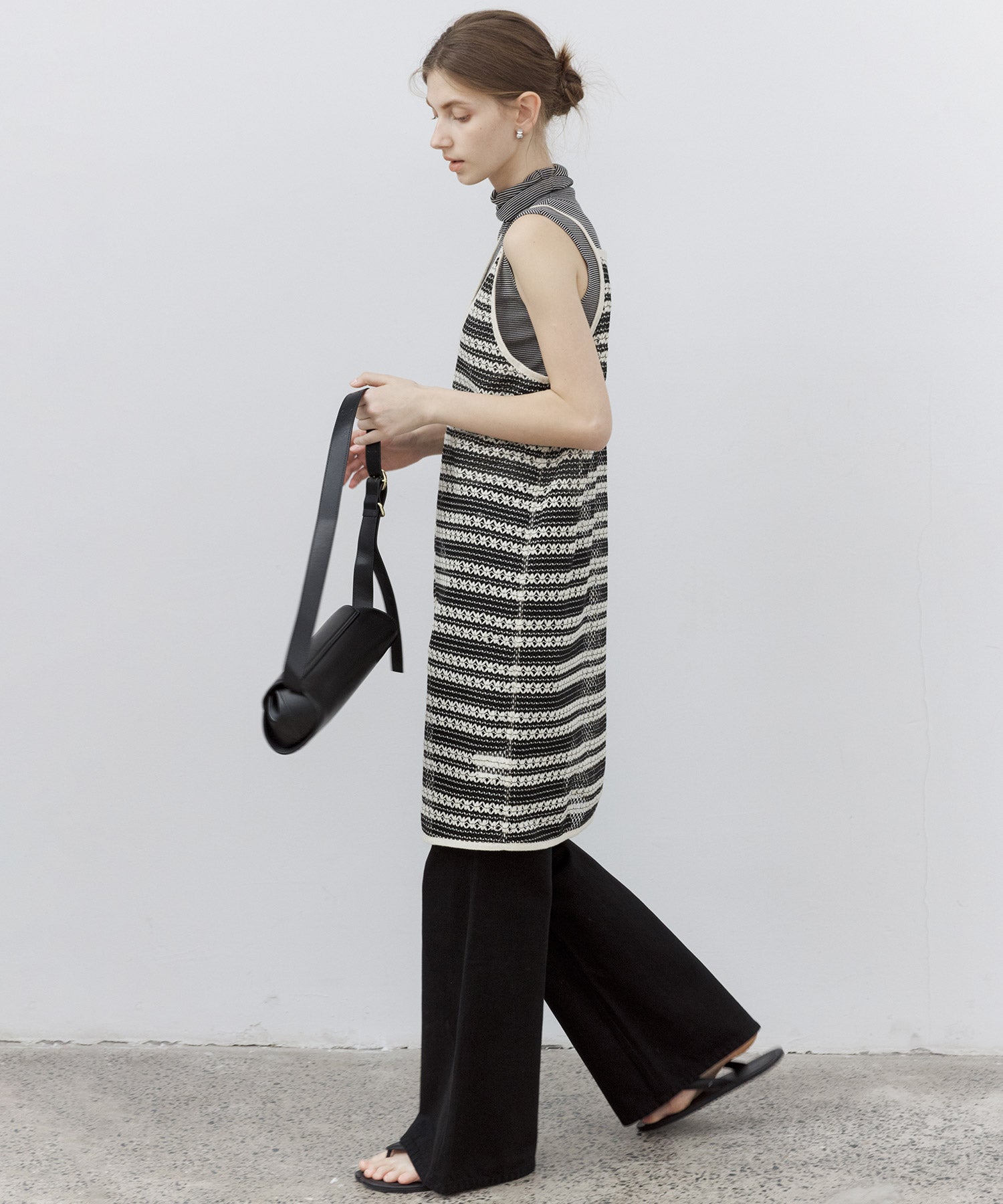 Crochet-Knit See-Through Tunic