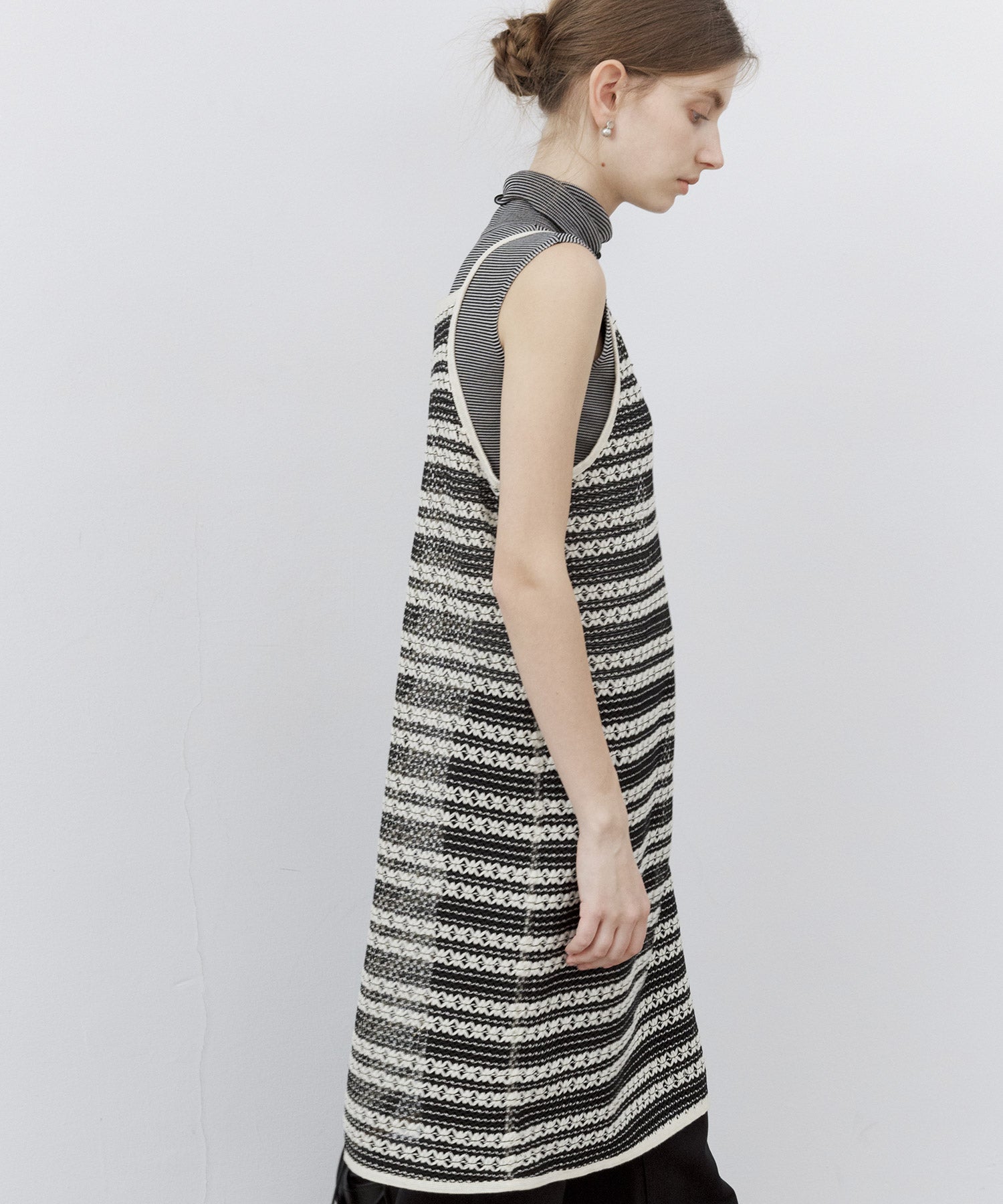 Crochet-Knit See-Through Tunic