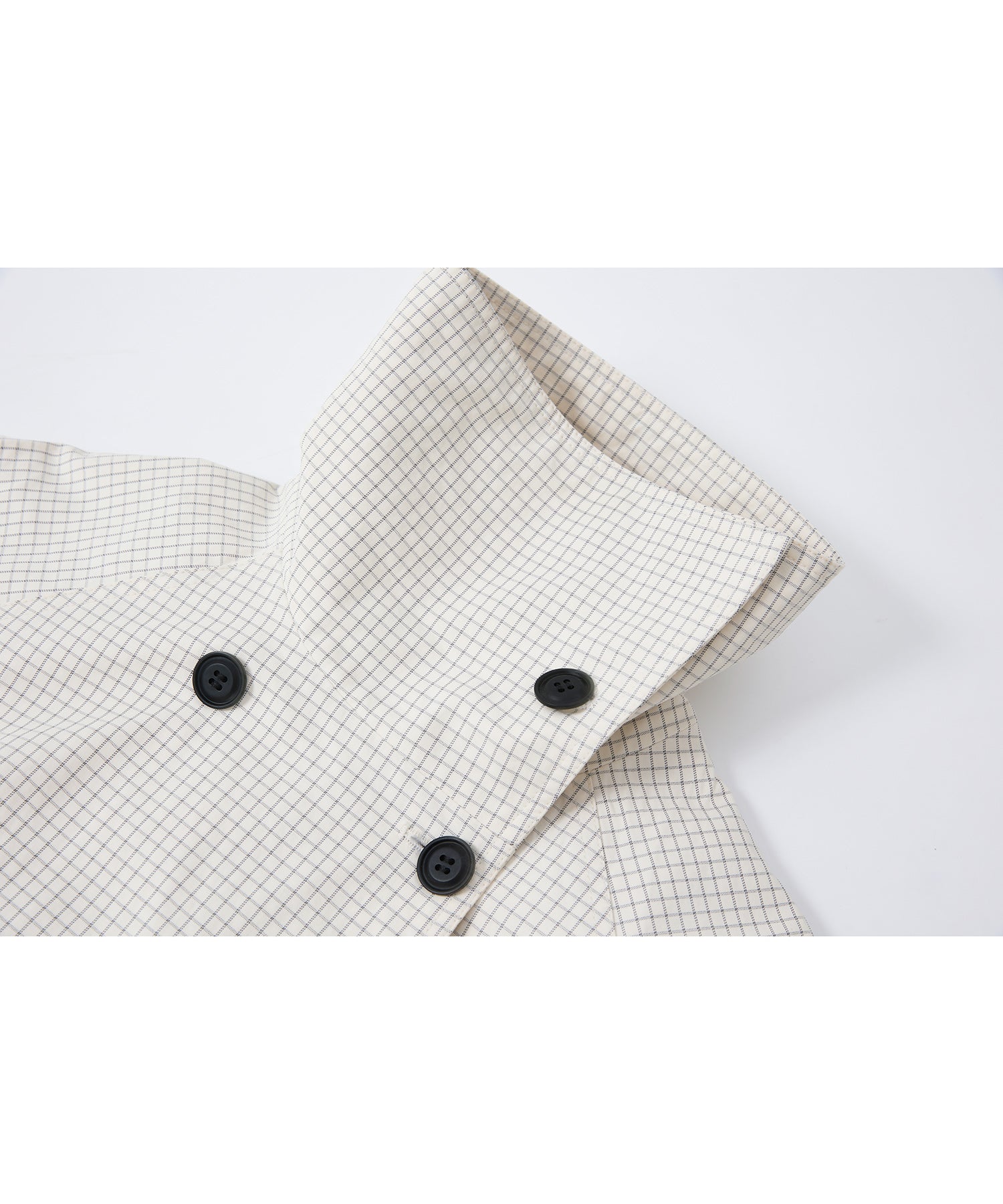 「2월 하순~3월 상순 출하」Double-Breasted Check Cropped Jacket