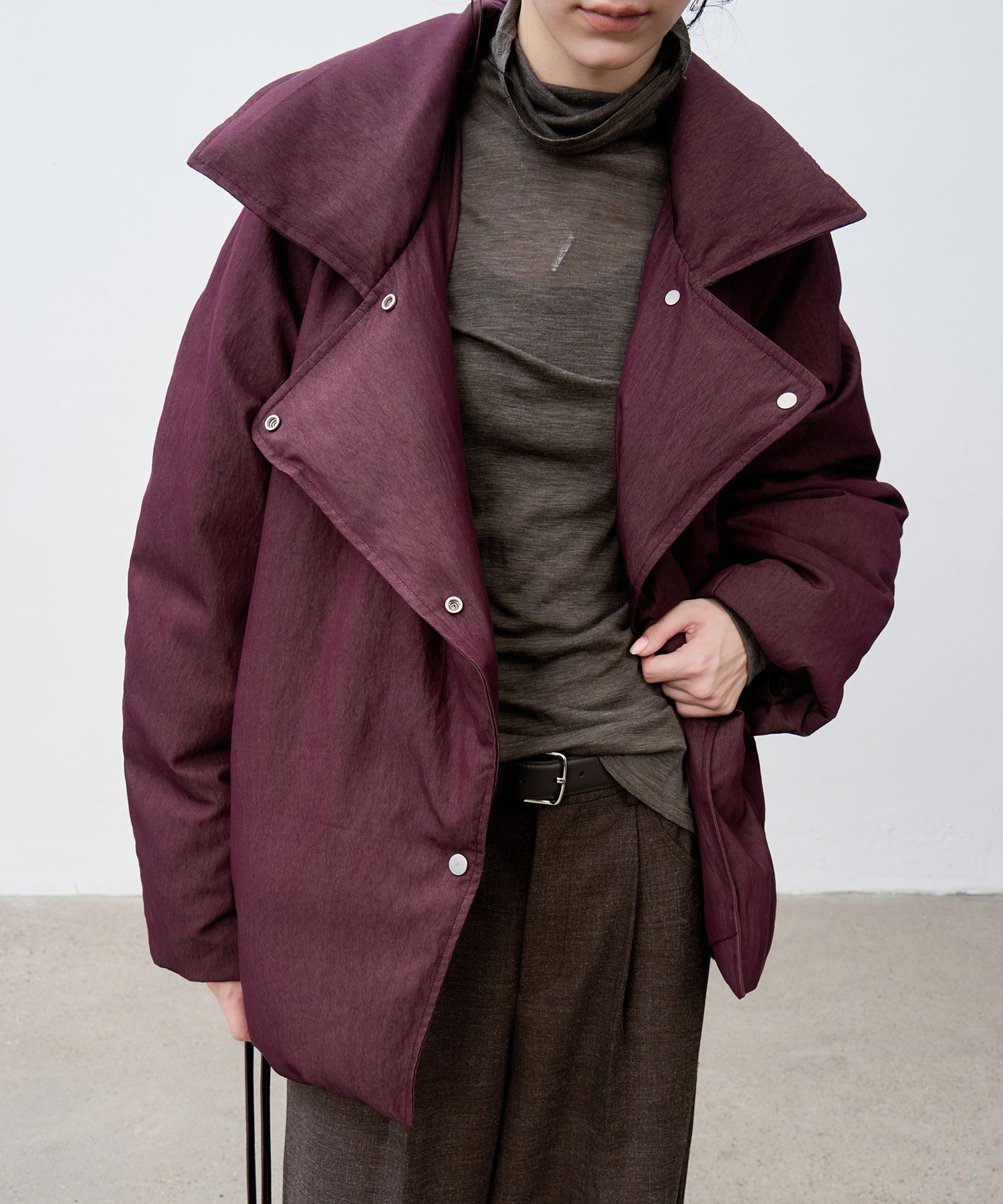 Lapel Short Down Coat