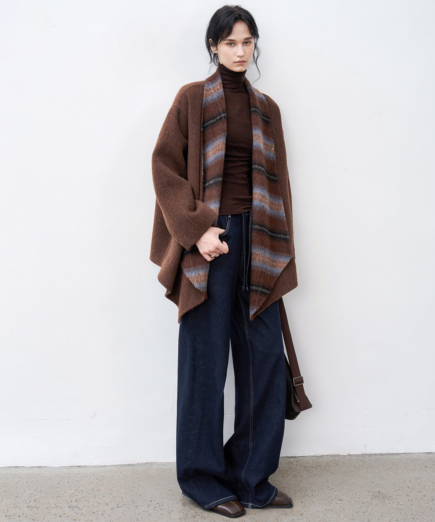 Belted Double-Face Wool Coat