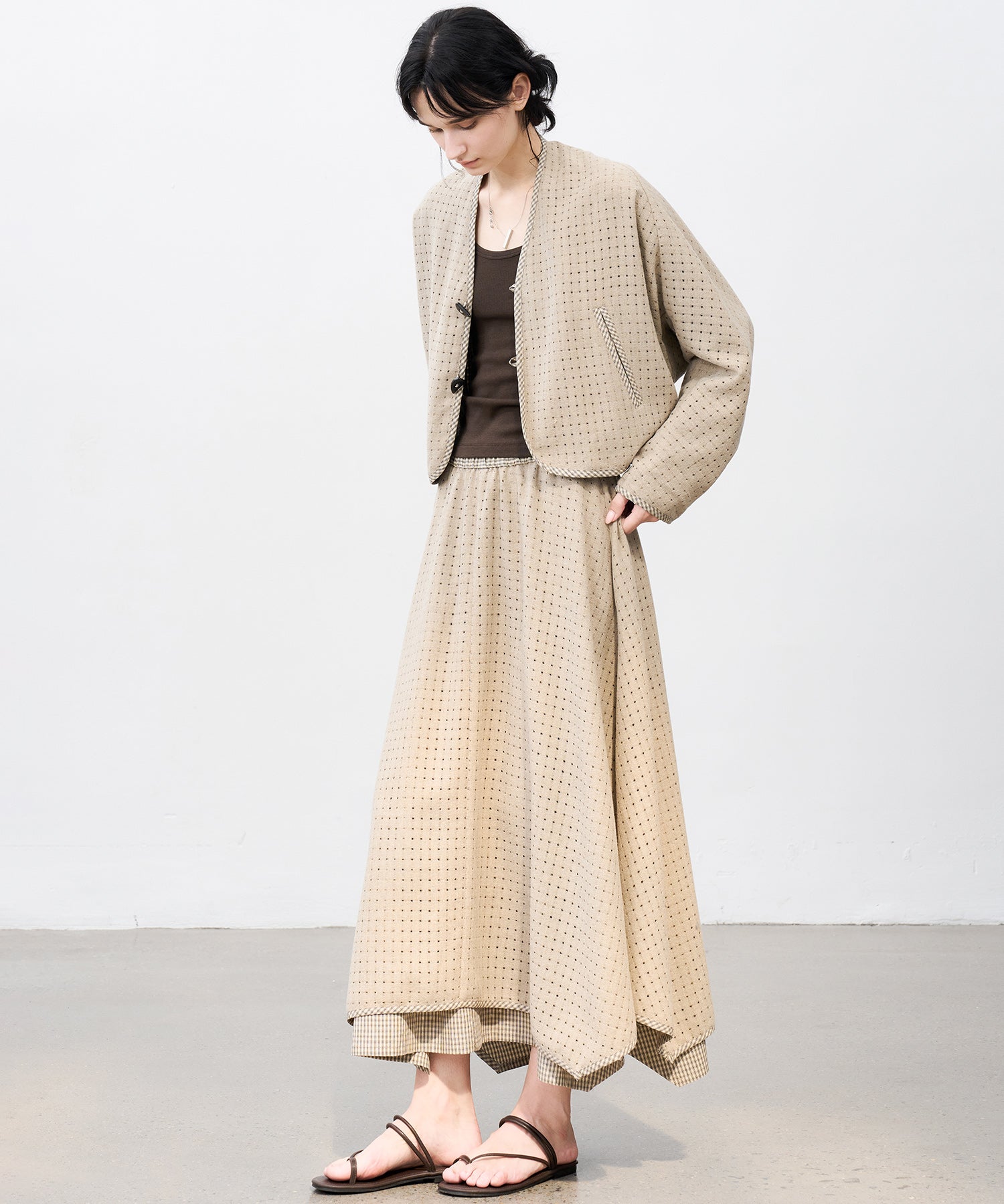 Layered Cut-Out Jacket