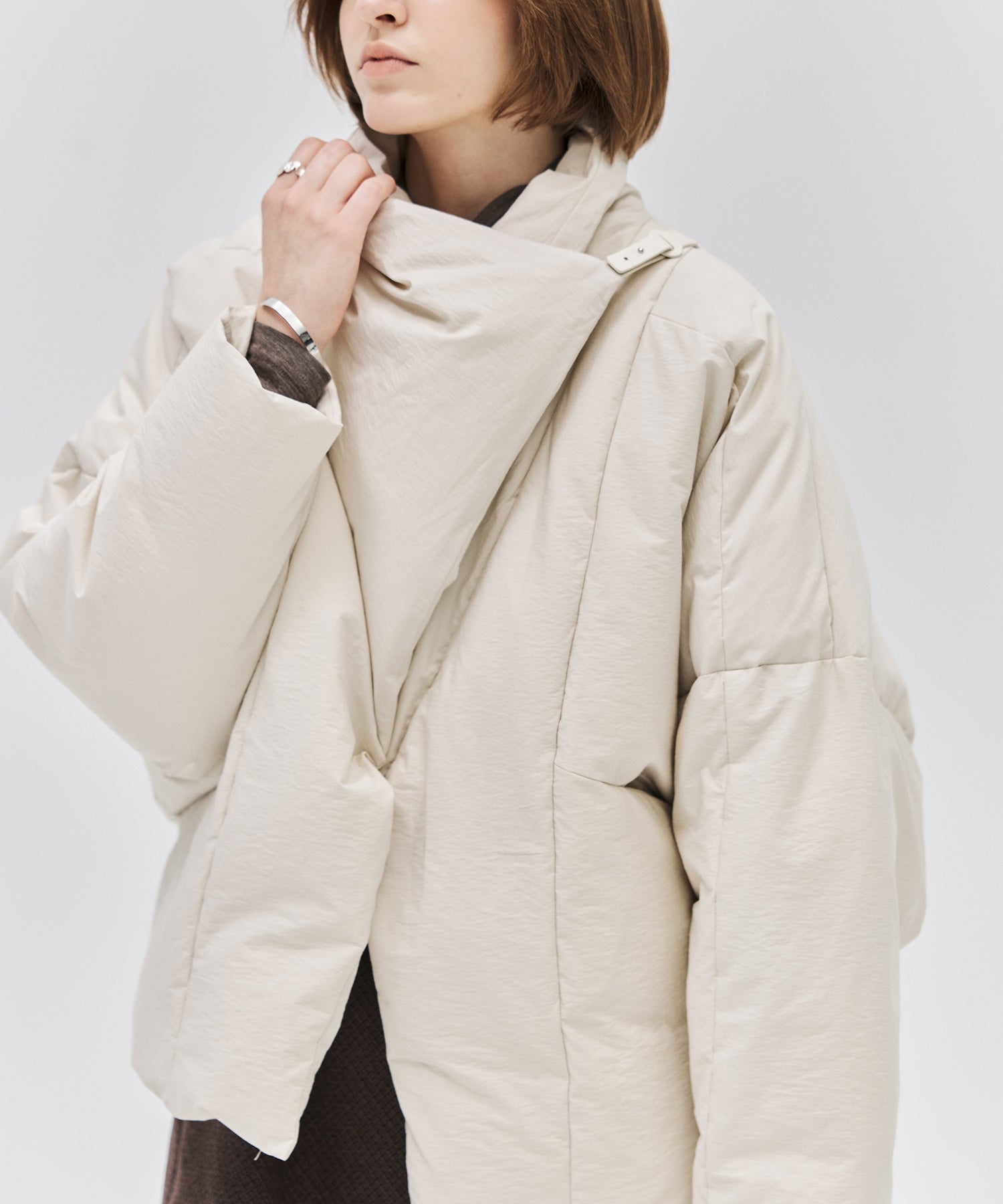Deconstructed Wrap Down Oversized Coat