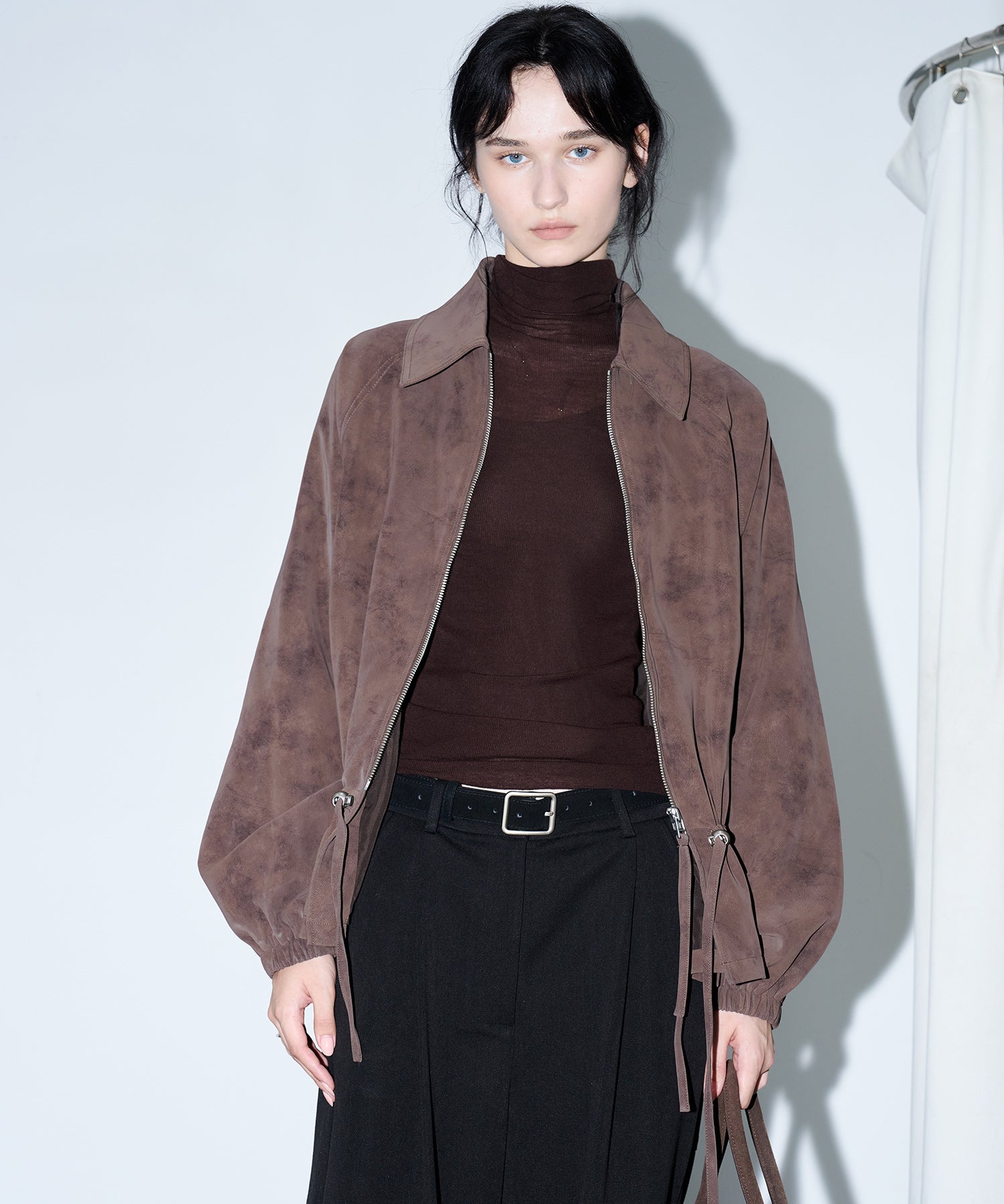 Drawstring-Waist Casual Jacket