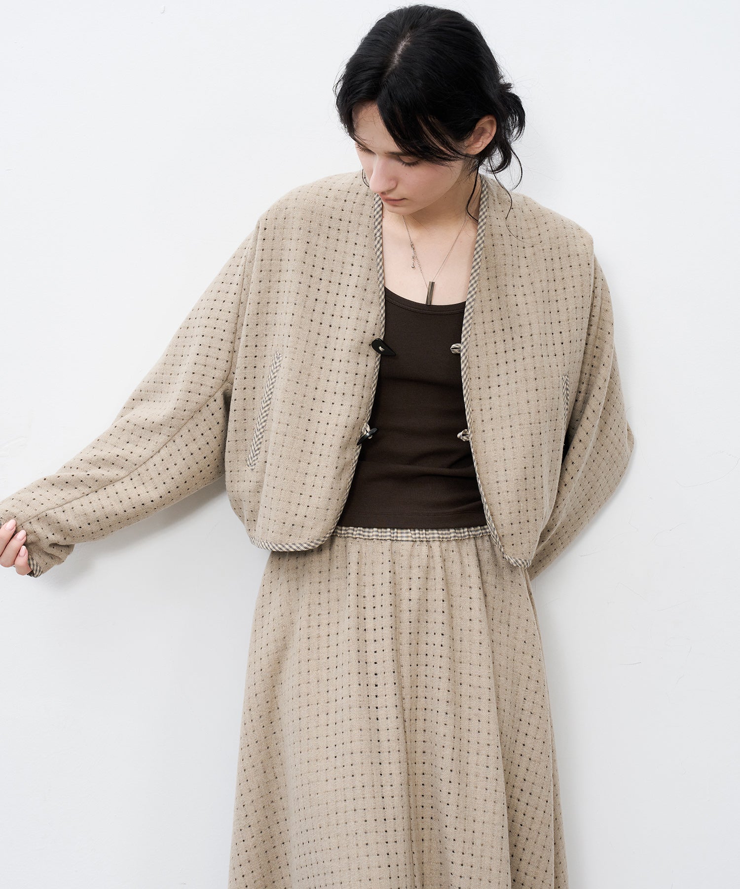Layered Cut-Out Jacket