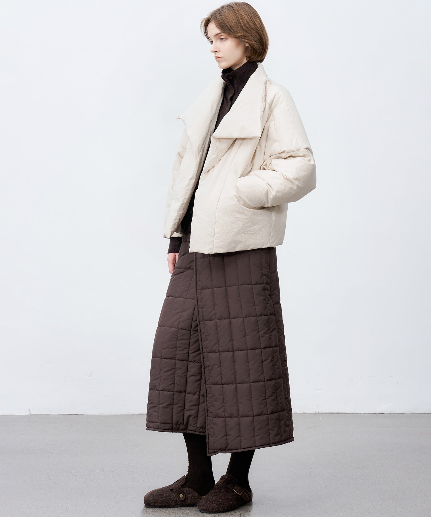 Deconstructed Wrap Down Oversized Coat