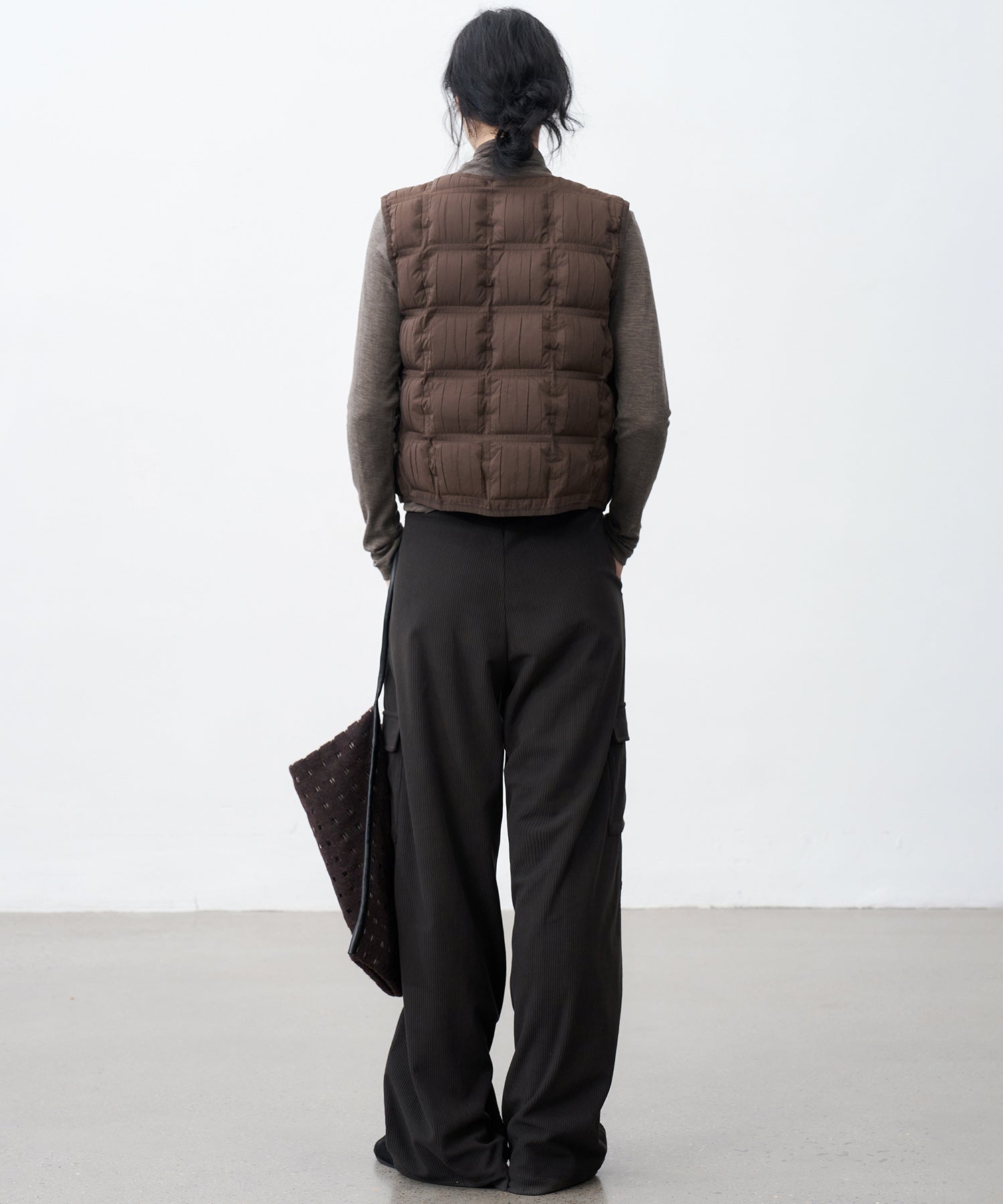 Lightweight Crinkled Down Vest