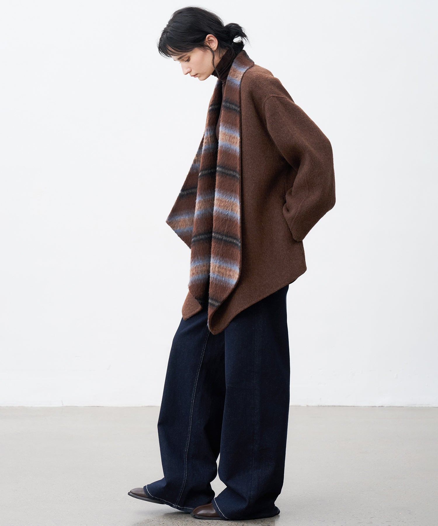 Belted Double-Face Wool Coat