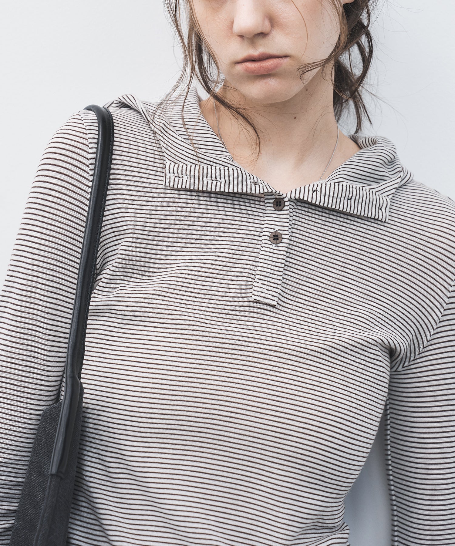 Striped Hooded Long-Sleeve Tee