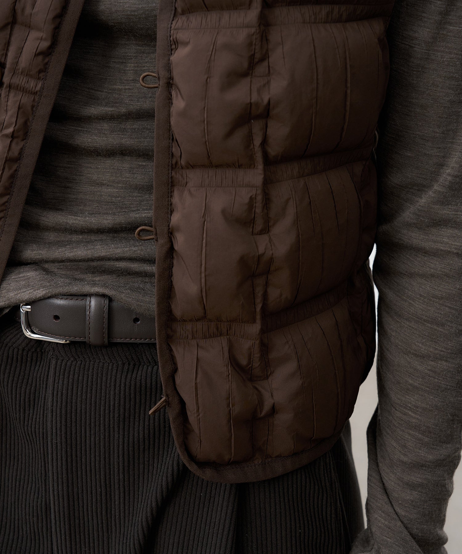 Lightweight Crinkled Down Vest
