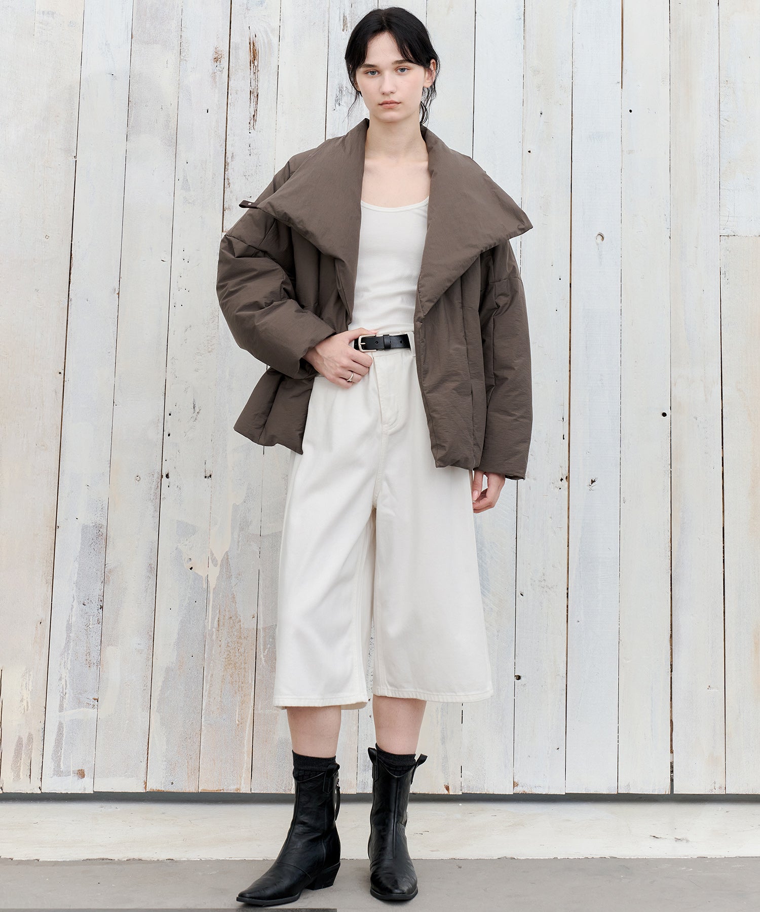 Deconstructed Wrap Down Oversized Coat