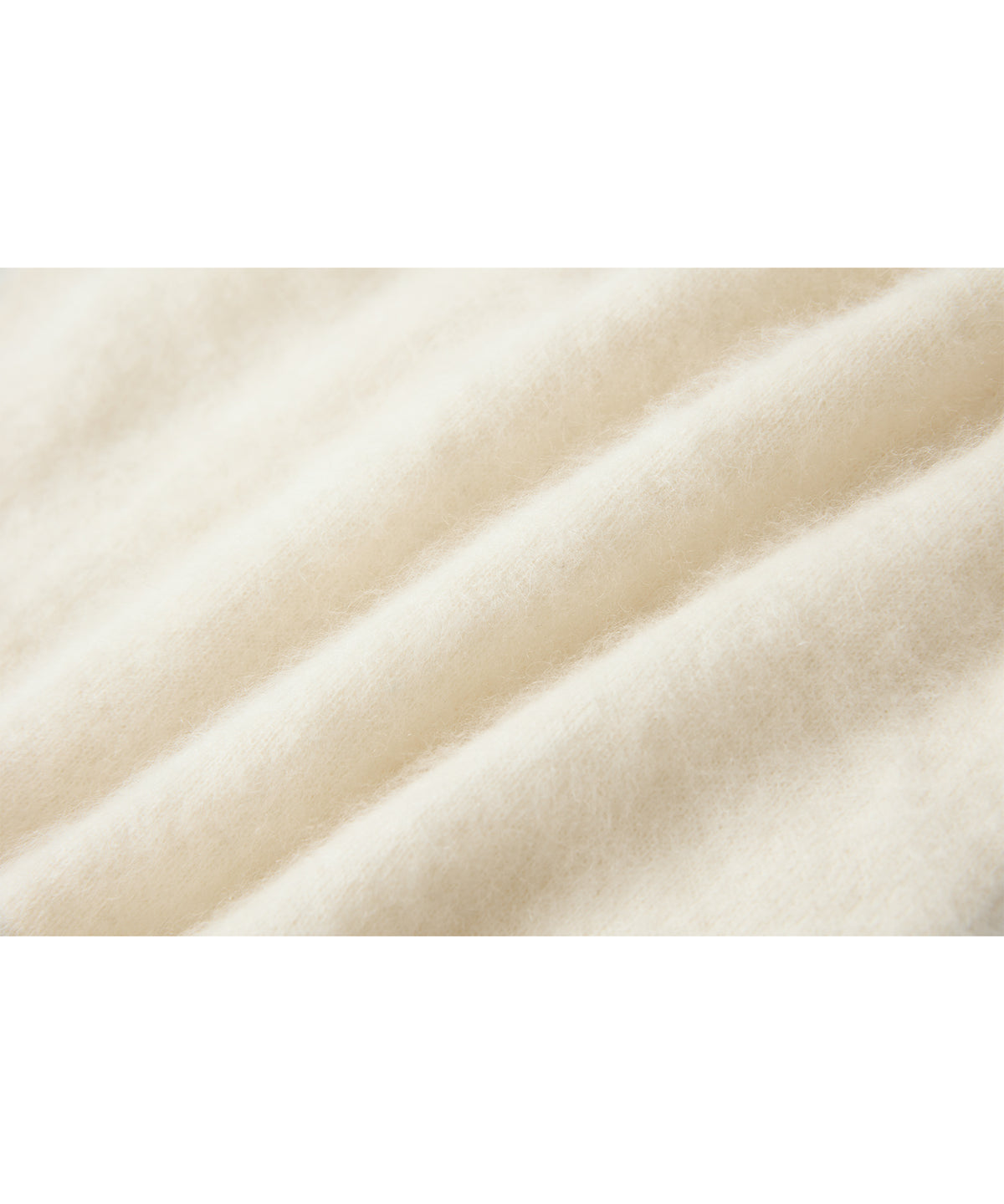 Brushed Cashmere-Blend High Neck Knit Cardigan