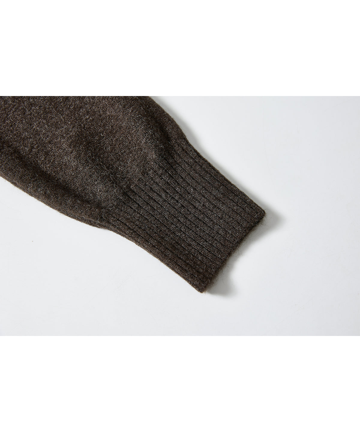 「11月下旬出荷予定」Draped Neck Button Hem Knit Sweater