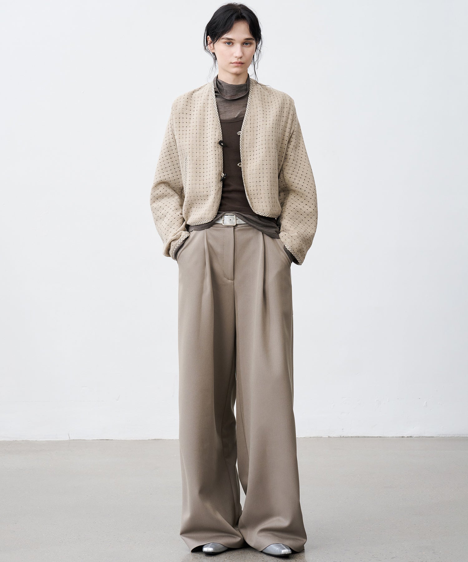 Layered Cut-Out Jacket