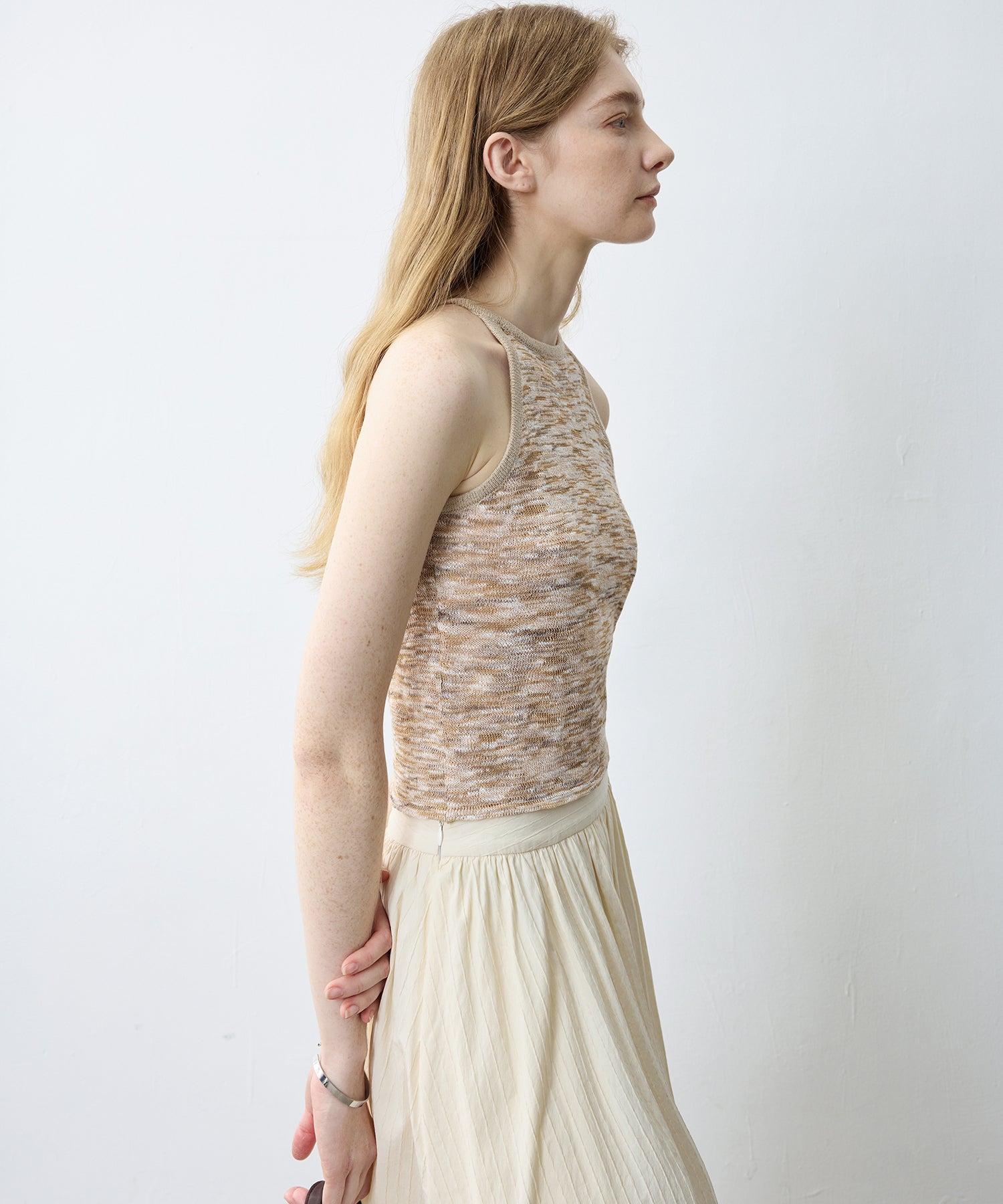 Melange Knit Halter Tank