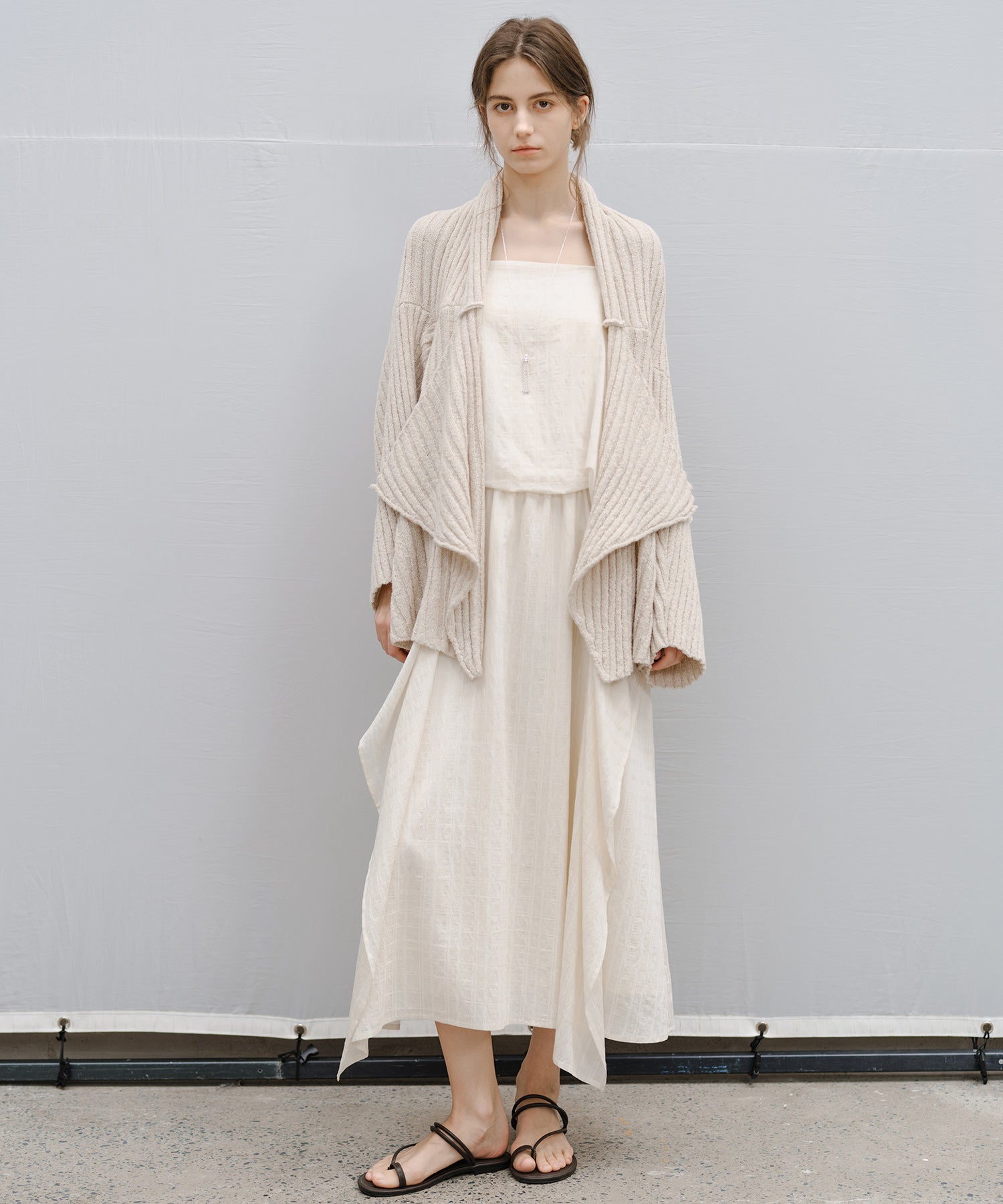 “Shipping from late February to early March” Chunky Draped Knit Cardigan