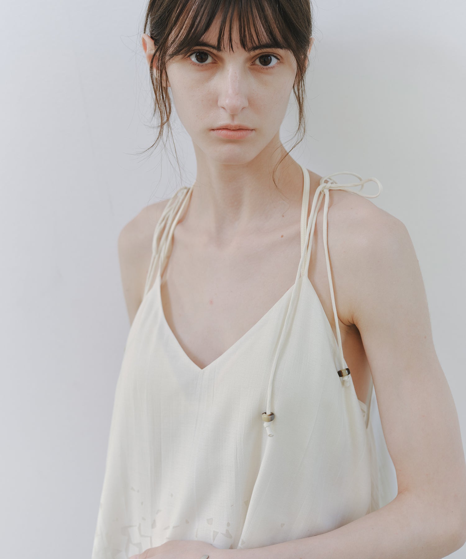 「7月中旬～下旬出荷」Gradient Square Sheer Camisole Top