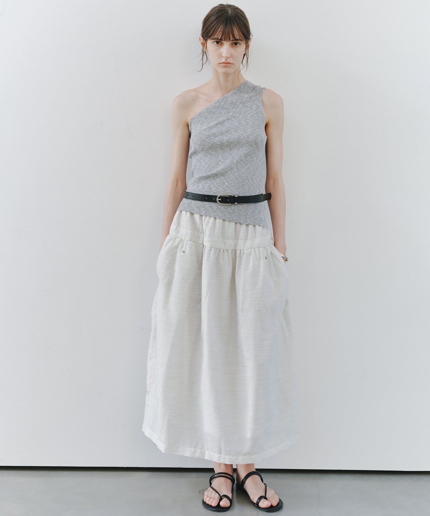 「7月上旬～中旬出荷」Linen-Like Balloon Skirt