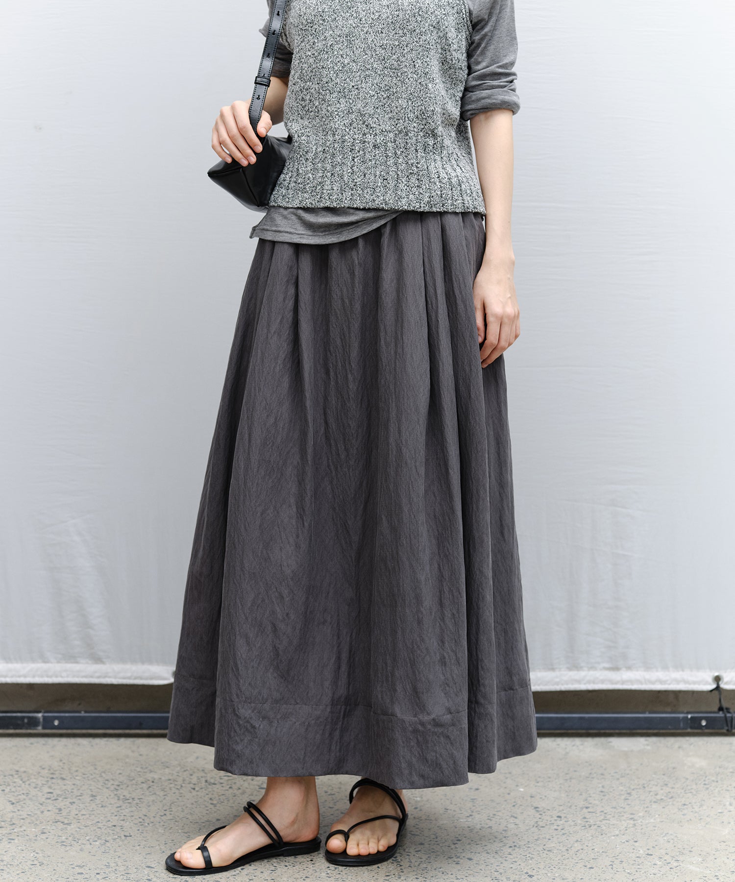Flared Long Skirt