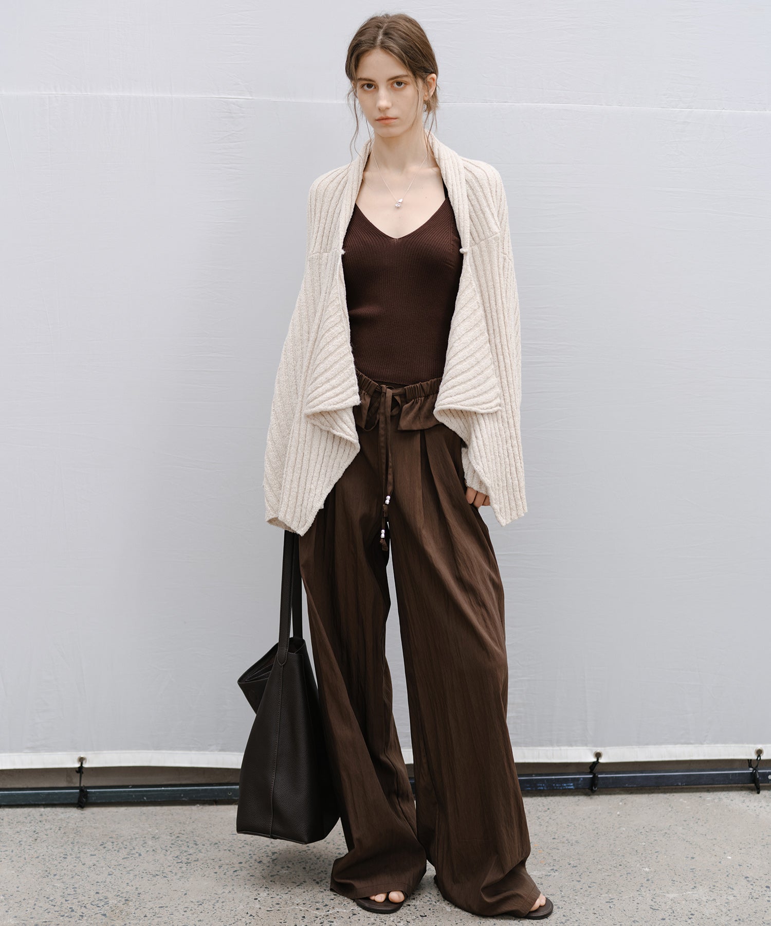 “Shipping from late February to early March” Chunky Draped Knit Cardigan