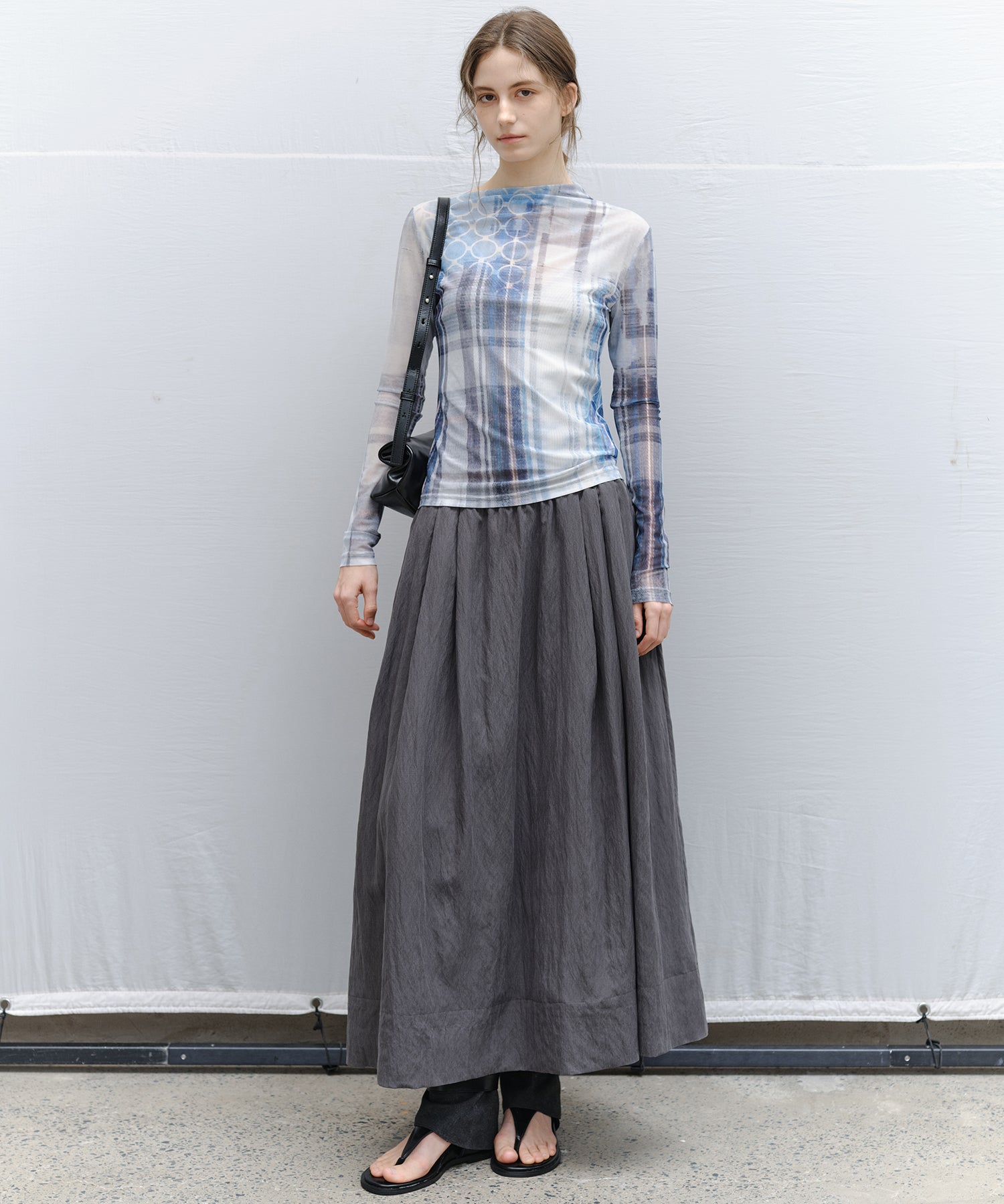 Art Print Sheer Top