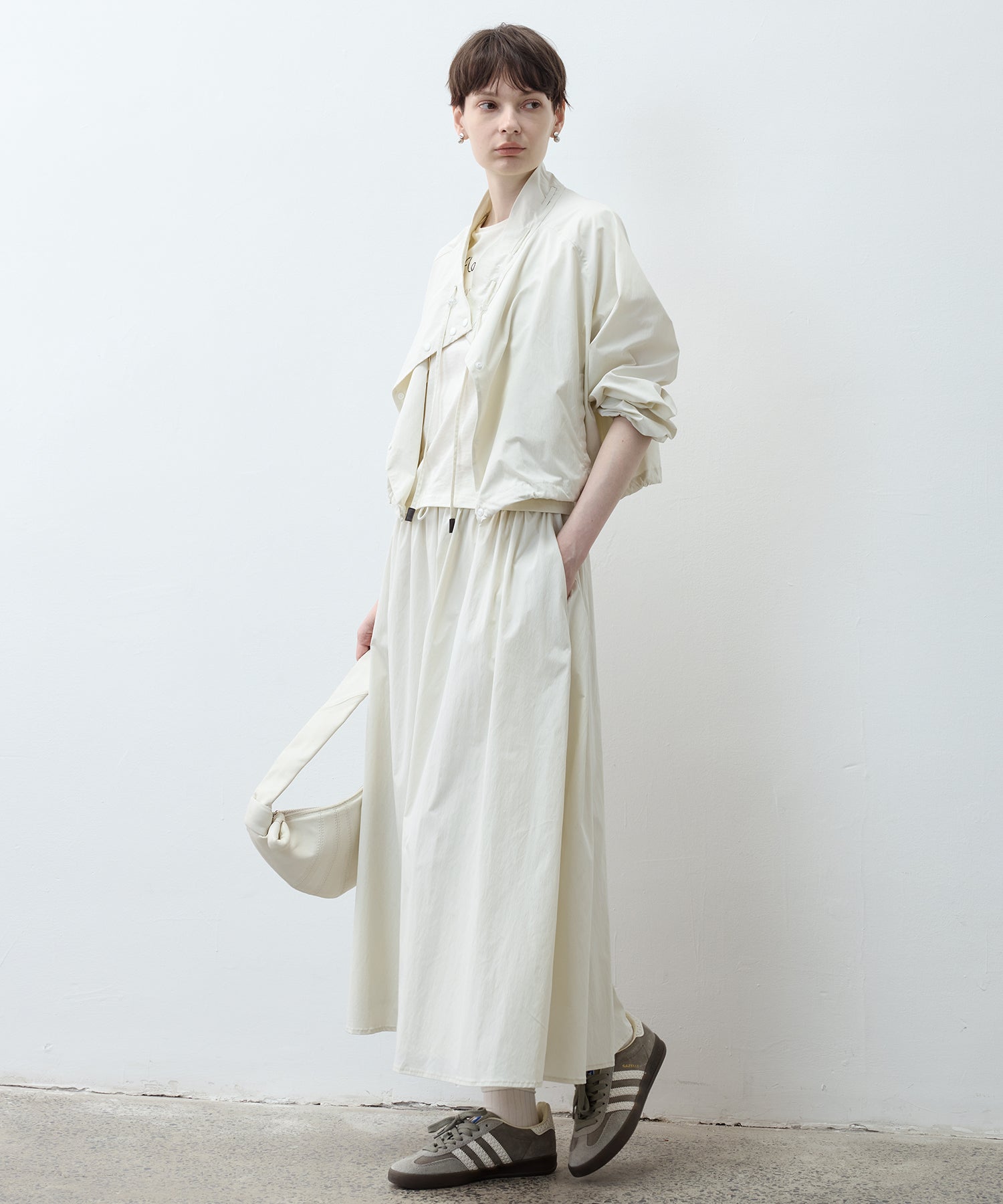 UPF50+ Drawstring Gathered Skirt