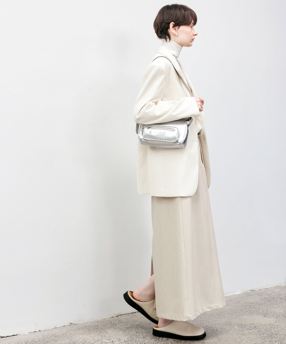 Textured Oversized Tailored Jacket