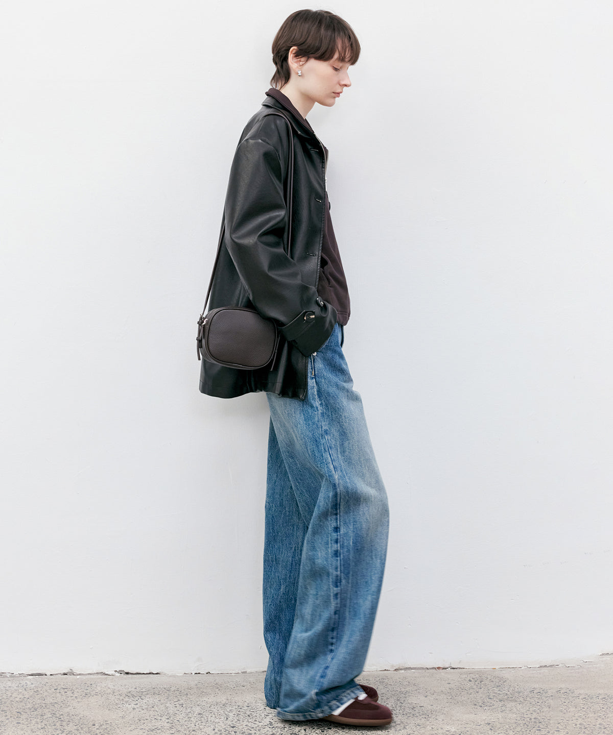 High-Rise Wide-Leg Naron Denim Pants